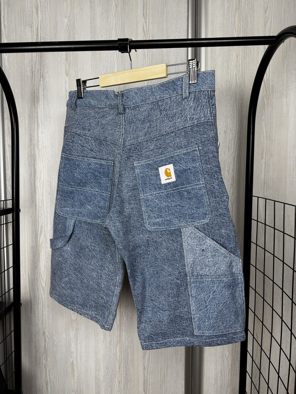 Carhartt Carhartt vinatge blue faded carpenter shorts size 30 Size US 30 / EU 46 - 2 Thumbnail