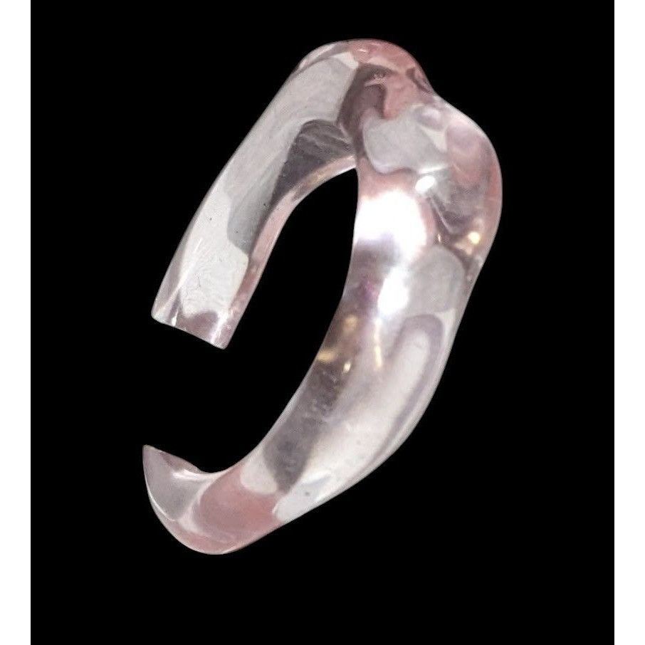 Other Abstract Pastel Pink Translucent Fashion Ring Size 8 Size ONE SIZE - 10 Thumbnail