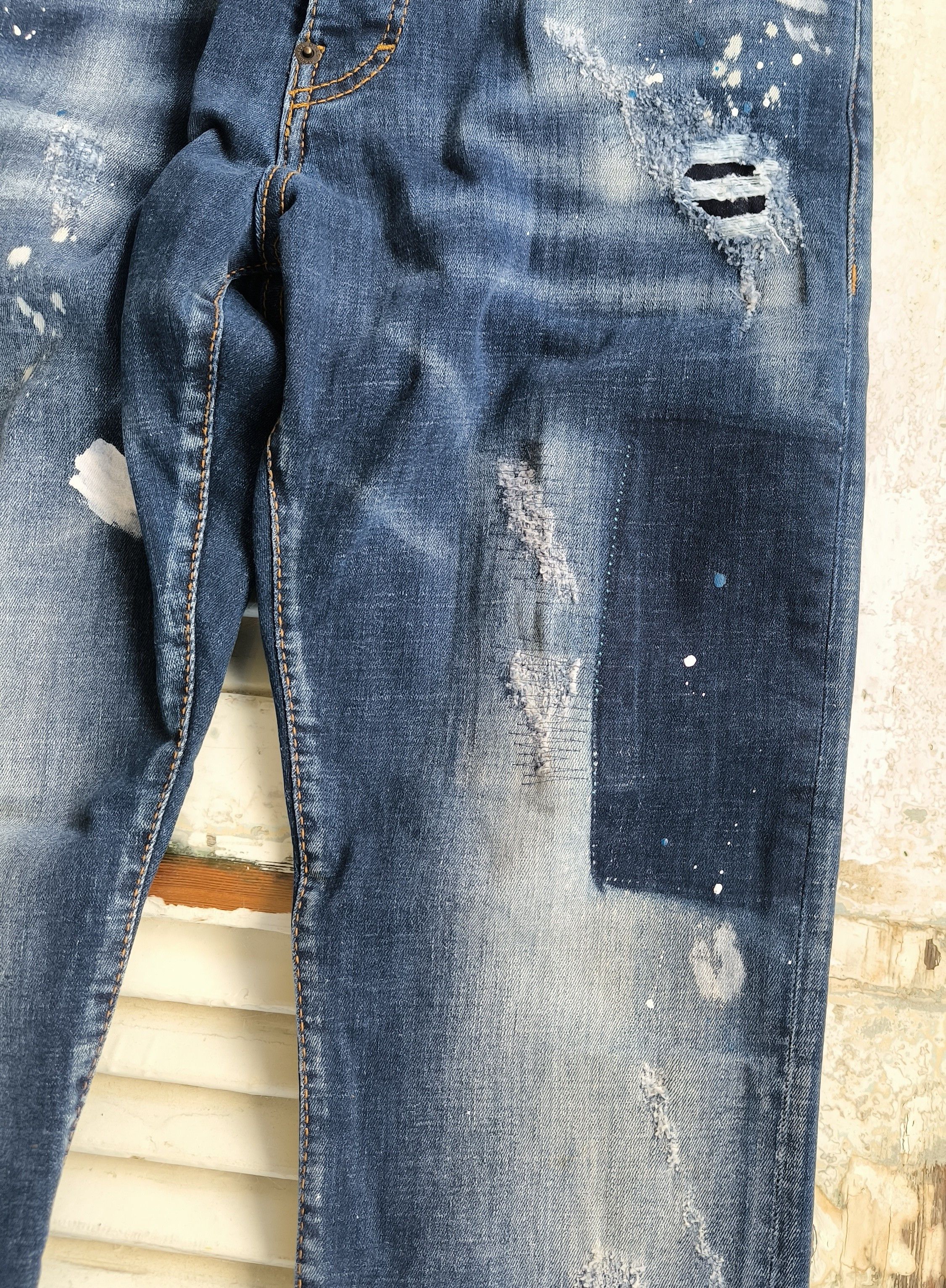 Dsquared2 Dsquared2 SS22 Twinphony Relax Long Crotch Jeans Distressed Size US 30 / EU 46 - 3 Thumbnail