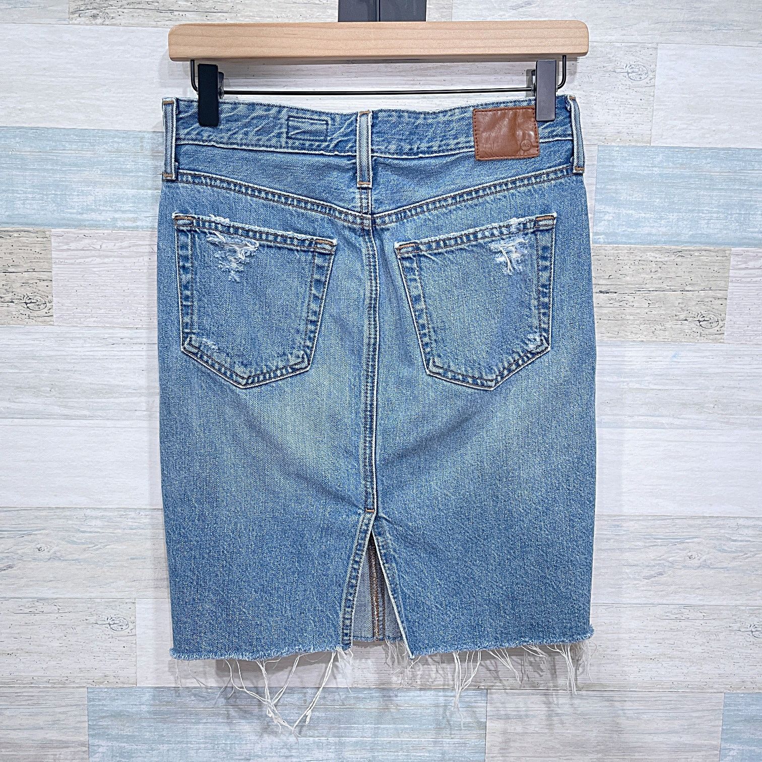 AG Adriano Goldschmied AG Adriano Goldschmied Erin Denim Pencil Skirt Womens 25 Size 25" / US 0 / IT 36 - 6 Thumbnail