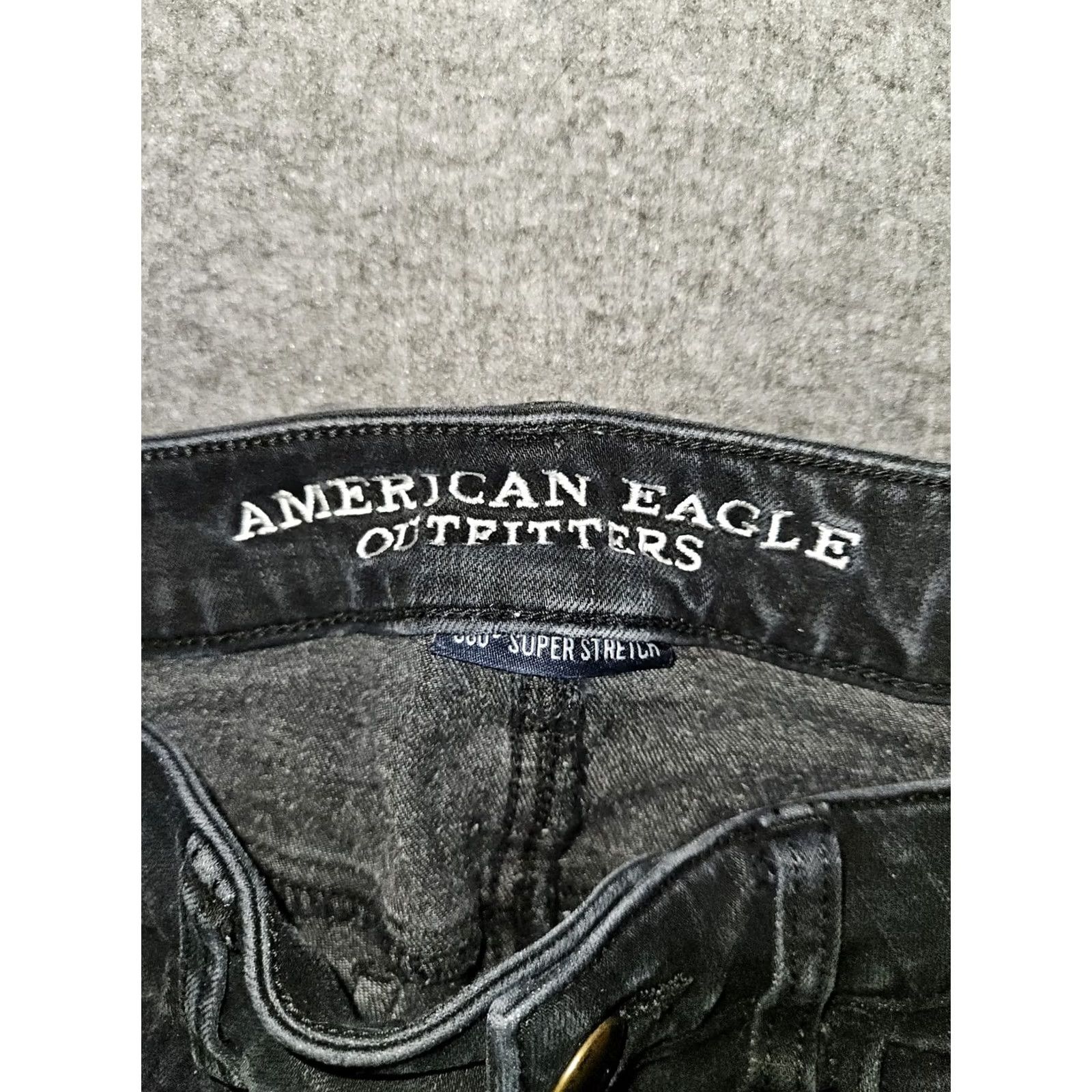 American Eagle Outfitters American Eagle Jegging Women's 0 Black High Rise 360 Super Stretch Preppy Size 25" / US 0 / IT 36 - 2 Thumbnail