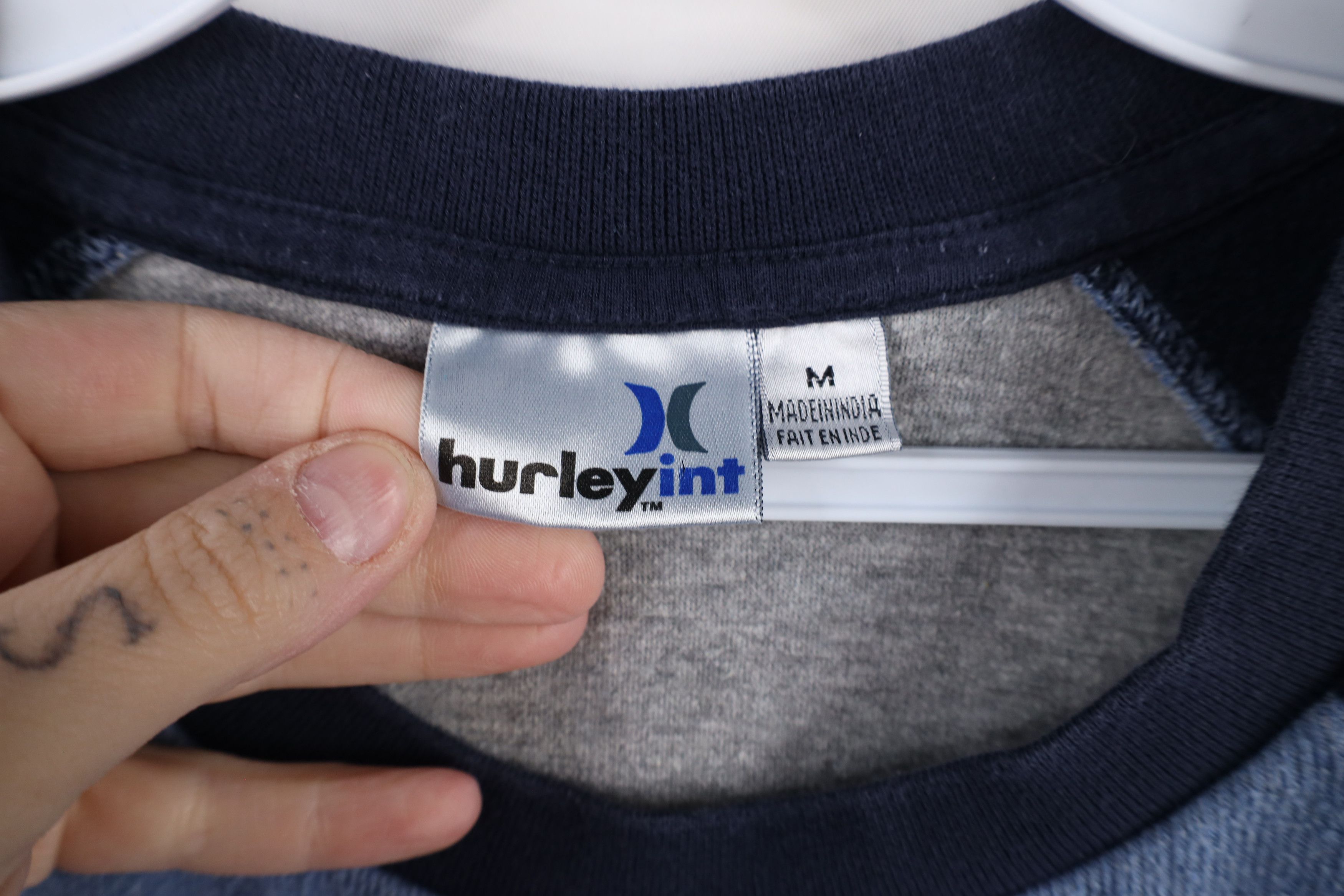 Hurley × Vintage Vintage 90s Y2K Hurley Int Ribbed Knit Raglan T-Shirt Size US M / EU 48-50 / 2 - 6 Thumbnail