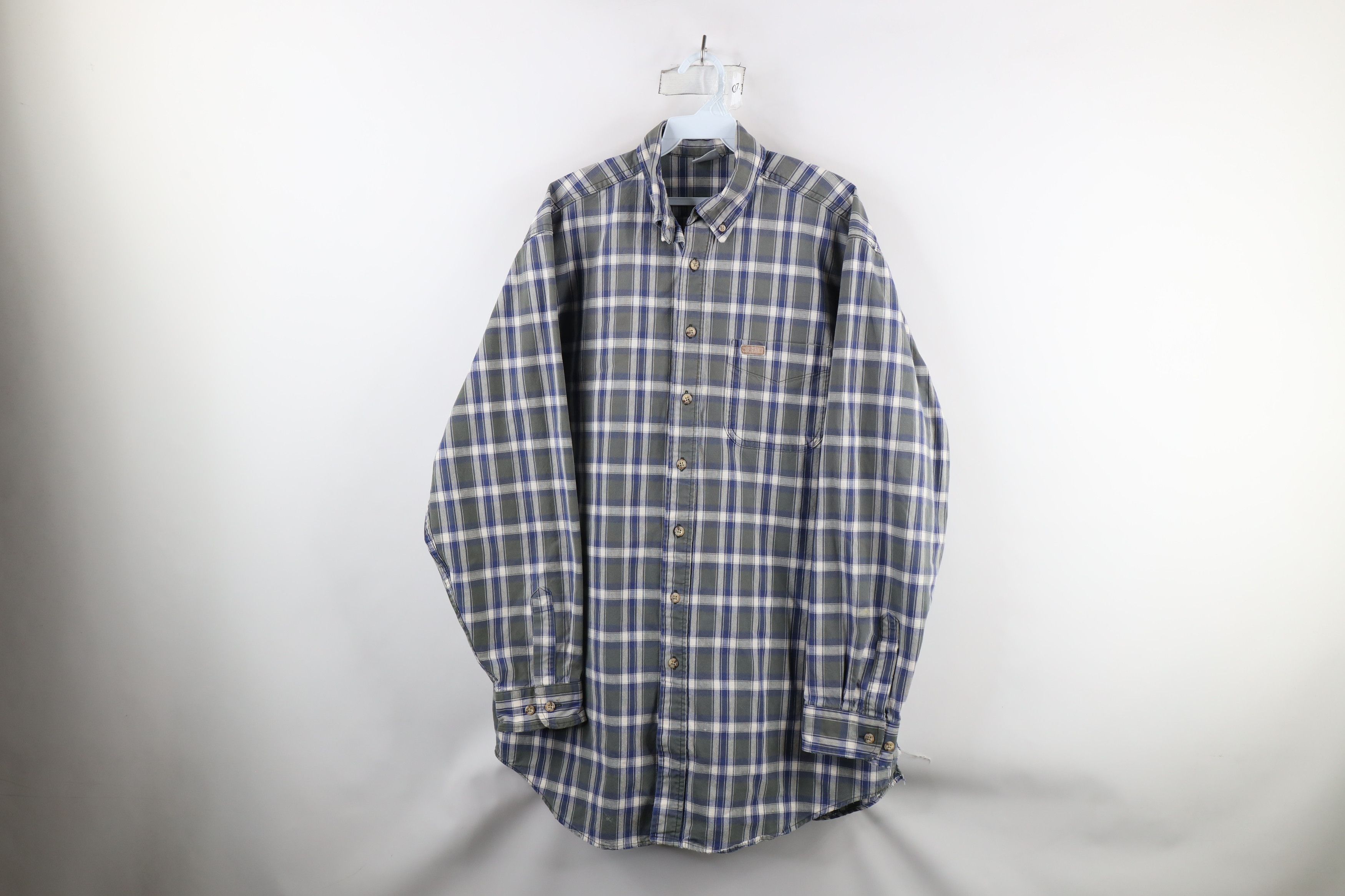 Carhartt × Vintage Vintage 90s Carhartt Heavyweight Collared Button Down Shirt Size US XXL / EU 58 / 5 - 1 Thumbnail