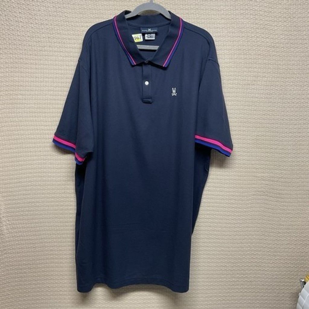 Psycho Bunny Psycho Bunny Short Sleeve Performance Polo Shirt Men XLT (4) Size US XL / EU 56 / 4 - 8 Thumbnail