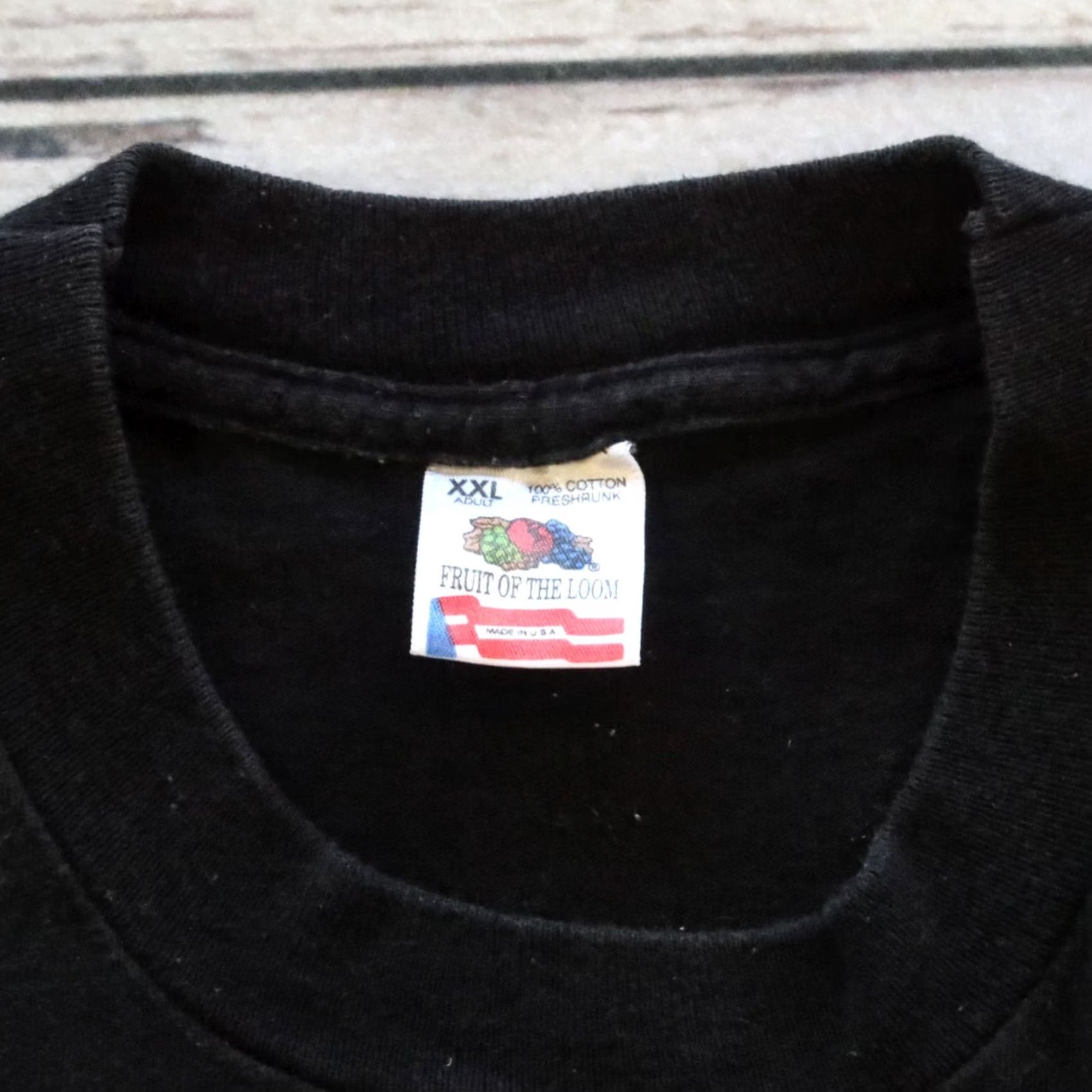Fruit Of The Loom VINTAGE Knock Knock Revelation 3:20 Shirt 2XL Black Mens Gold Size US XXL / EU 58 / 5 - 6 Thumbnail