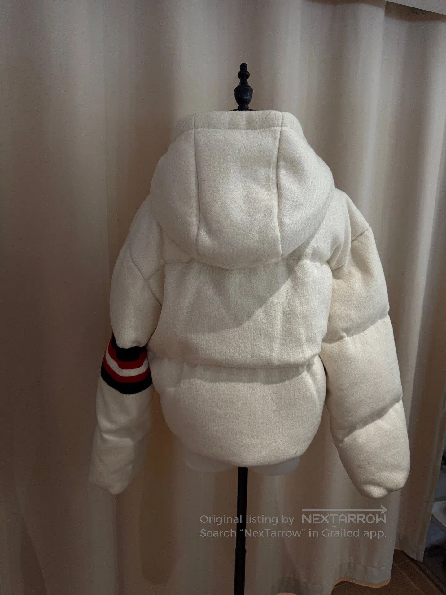 Miu Miu Miumiu Letter Colorblock Hooded Down Jacket. Size S / US 4 / IT 40 - 3 Thumbnail