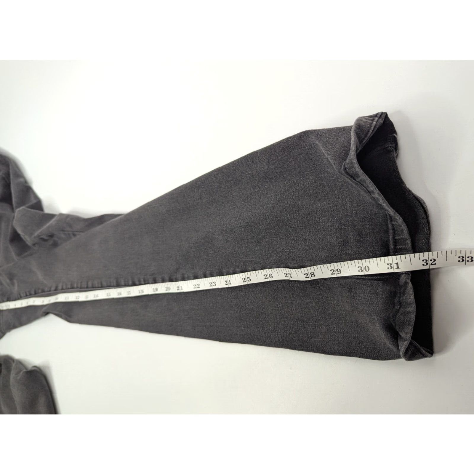 Vintage Lane Bryant Jeans Women's Plus Size 20 Gray High-Rise Bootcut Denim Pants Regular Stretch Zipper Cotton Blend Denim Size 42" / US 20 - 6 Thumbnail