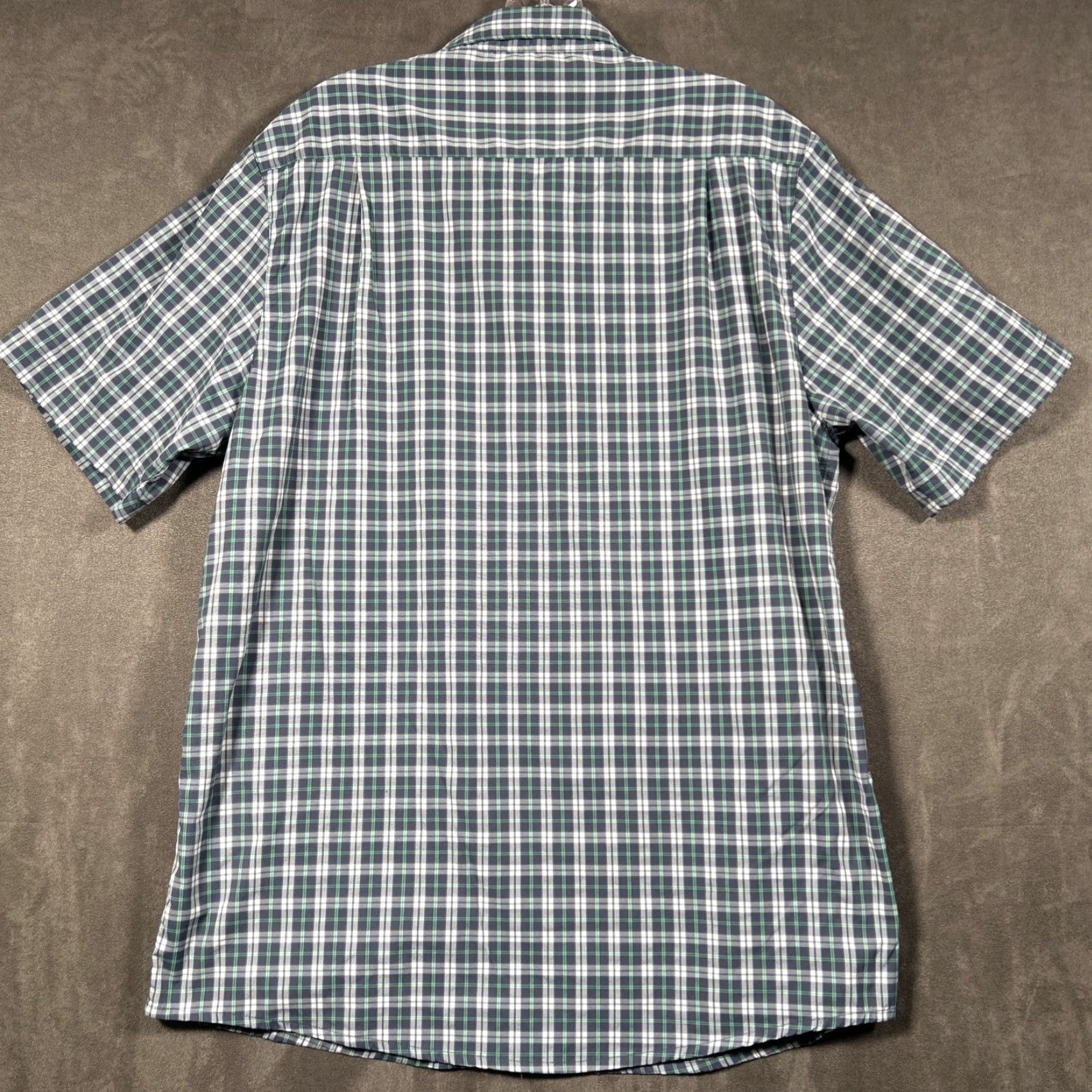 TravisMathew Travis Mathew Shirt Mens XL Button Up Blue Check Plaid Short Sleeve Pocket Size US XL / EU 56 / 4 - 6 Thumbnail