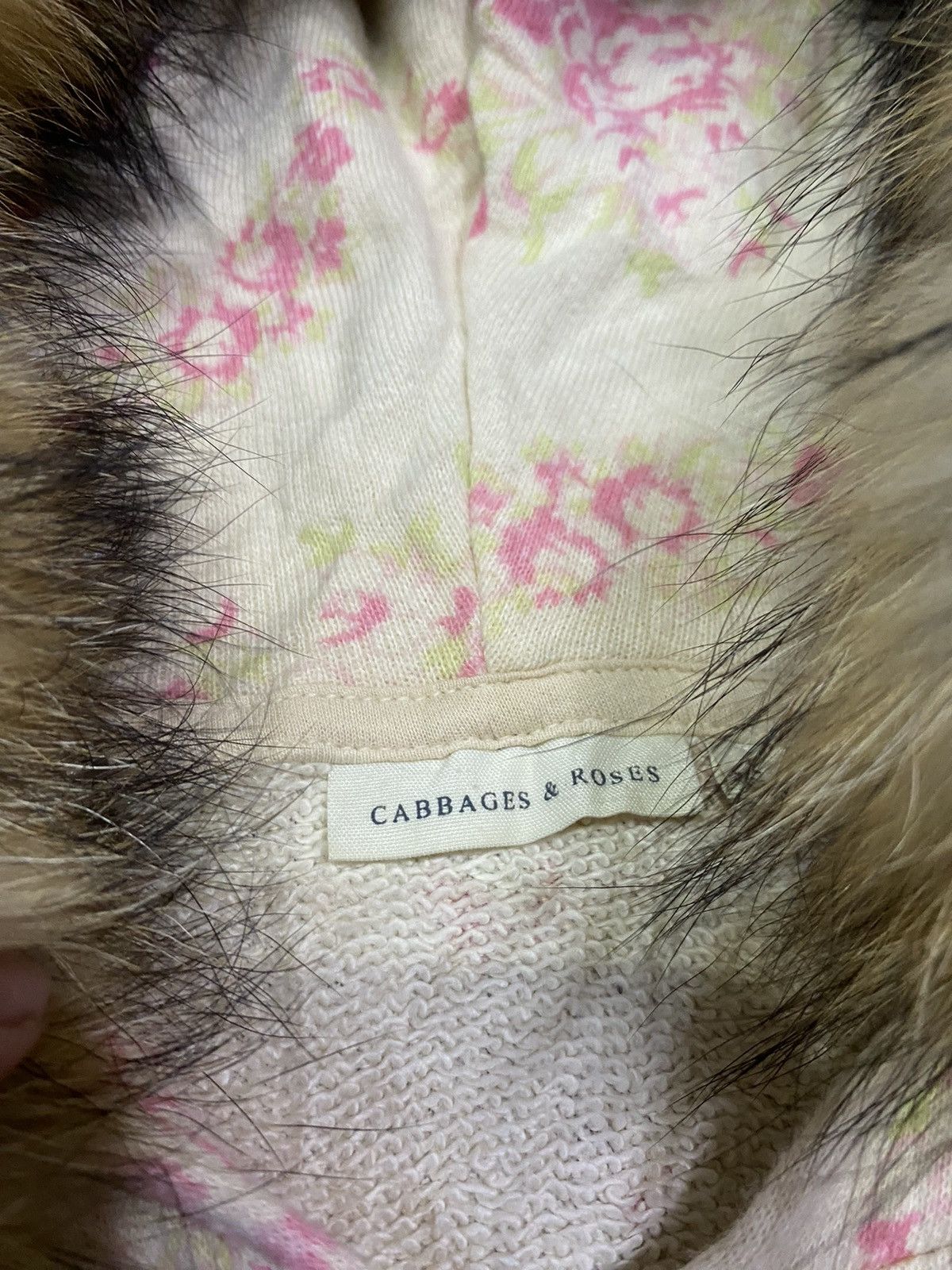 14th Addiction peach flower print furhoodie lgb ifsixwasnine Size US M / EU 48-50 / 2 - 5 Thumbnail
