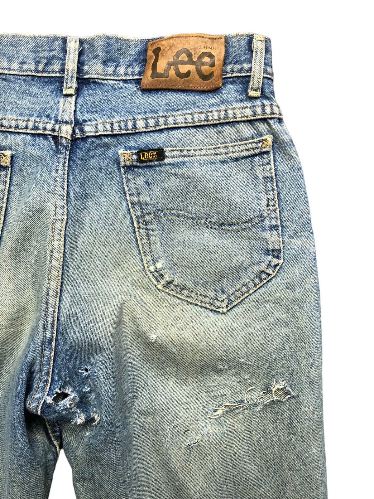 If Six Was Nine × Le Grande Bleu (L.G.B.) × Lee Vintage Lee Riders Distressed Jeans Made in USA Size US 30 / EU 46 - 10 Thumbnail