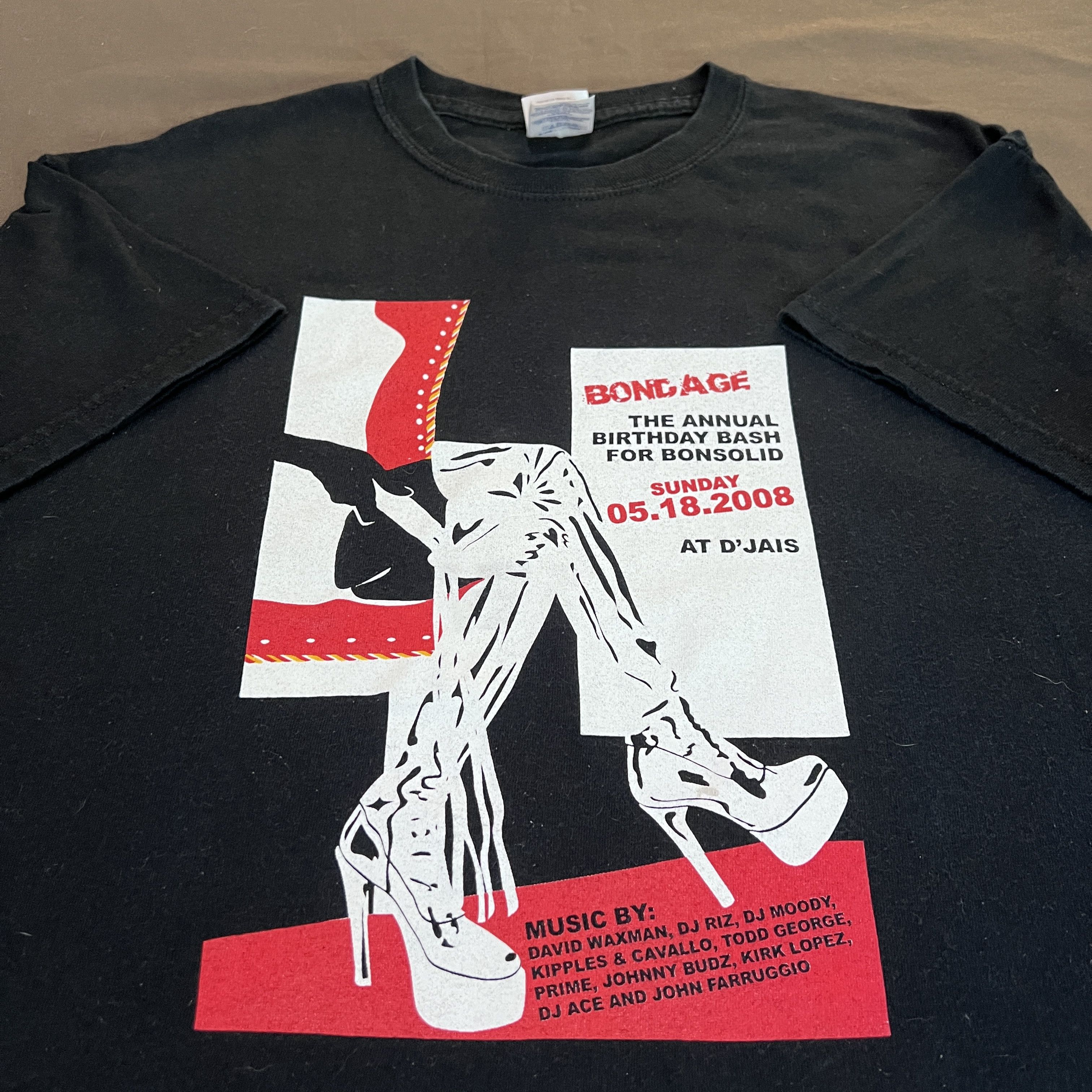 Vintage Vintage Y2K Bondage BDSM Promo graphic streetwear tee Size US M / EU 48-50 / 2 - 1 Thumbnail