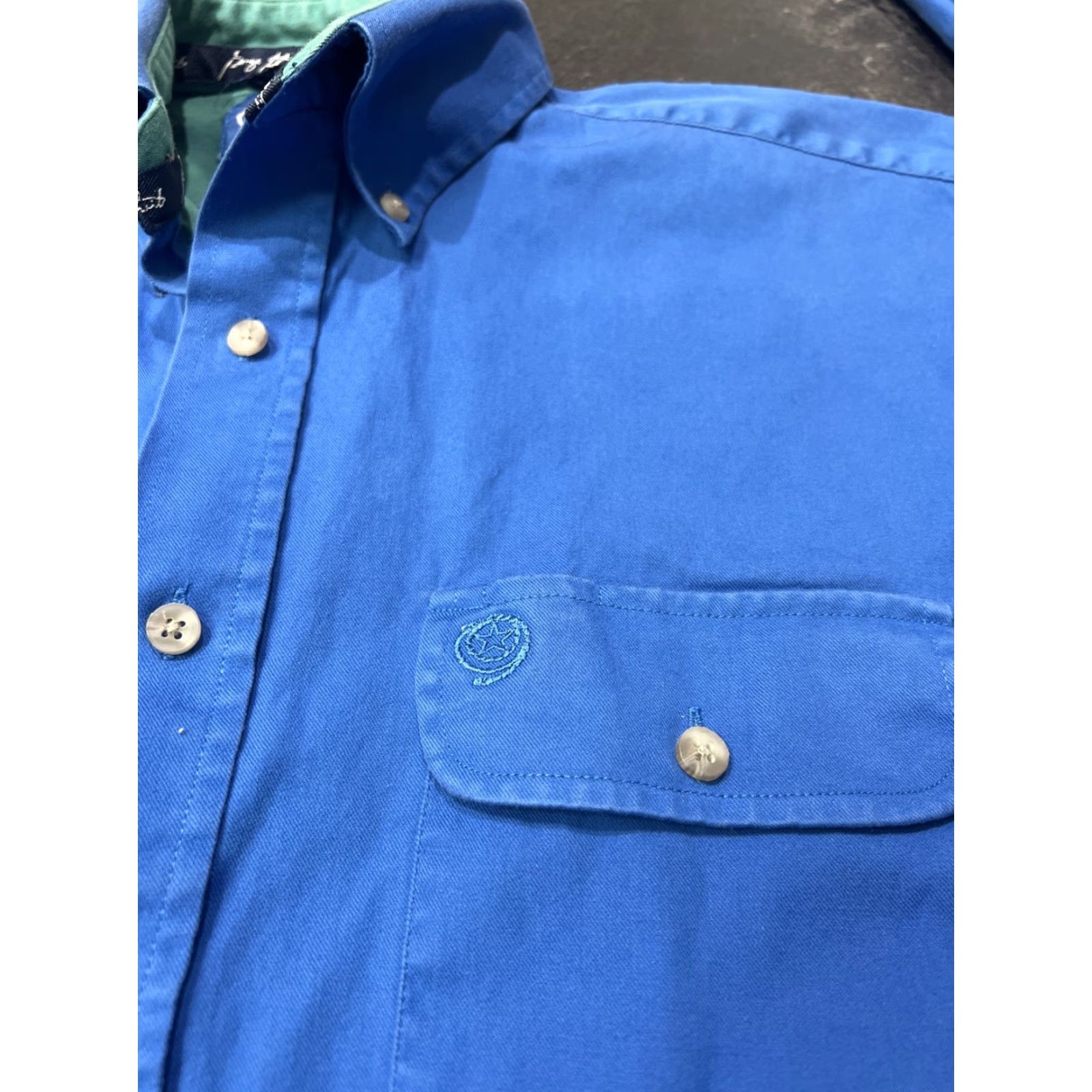 Wrangler Wrangler George Strait Cowboy Cut Shirt Men Blue Western L/S Plaid Button-Up Regular Fit Size US M / EU 48-50 / 2 - 4 Thumbnail