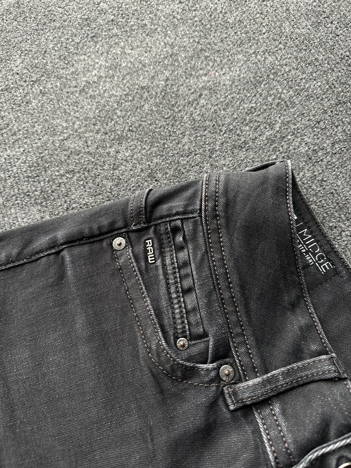 G-Star 🚨VNTG G STAR RAW GRAY FADED RARE AVANT GARDE JEANS Y2K Size 26" / US 2 / IT 38 - 3 Thumbnail