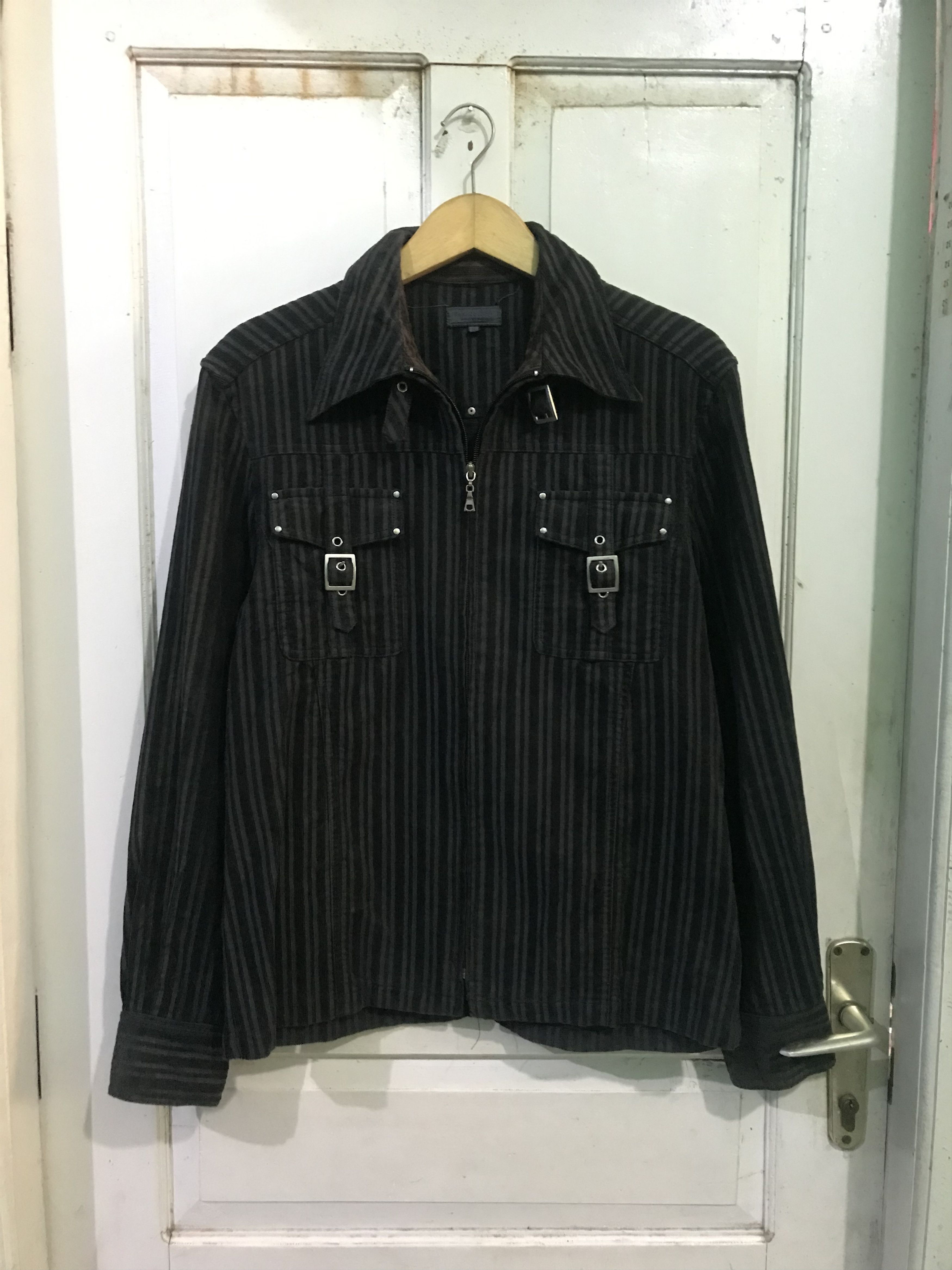 14th Addiction 90s Taka-Q japan bondage zip up shirt Size US L / EU 52-54 / 3 - 1 Thumbnail