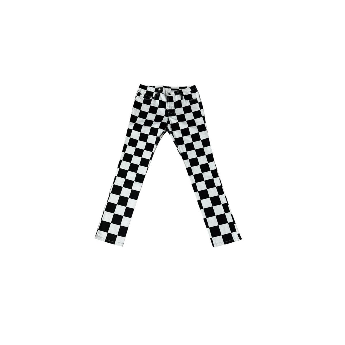 Jeremy Scott Loves Ksubi Womens 26” Pink Black Checkerboard