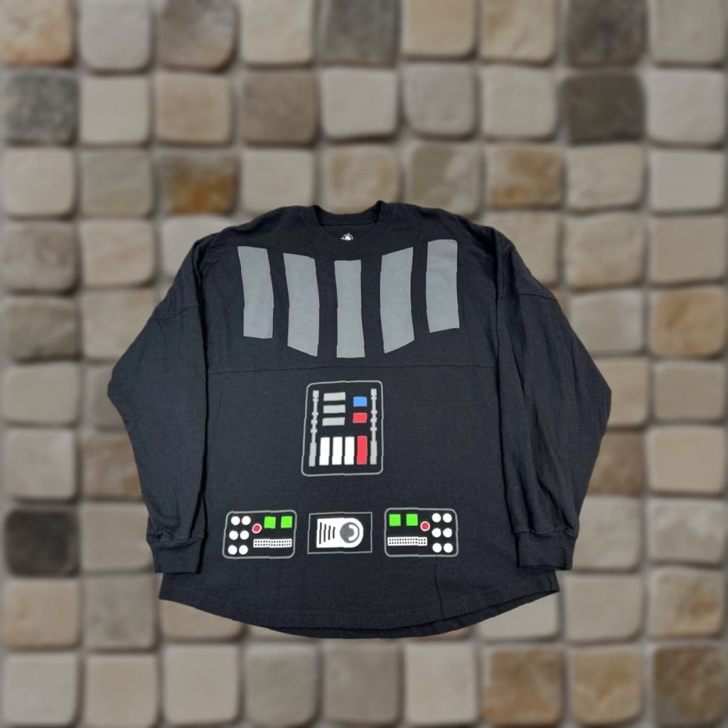 Disney Disney Star Wars Shirt Mens XL Black Cotton Darth Vader Pullover Shirt Size US XL / EU 56 / 4 - 1 Thumbnail