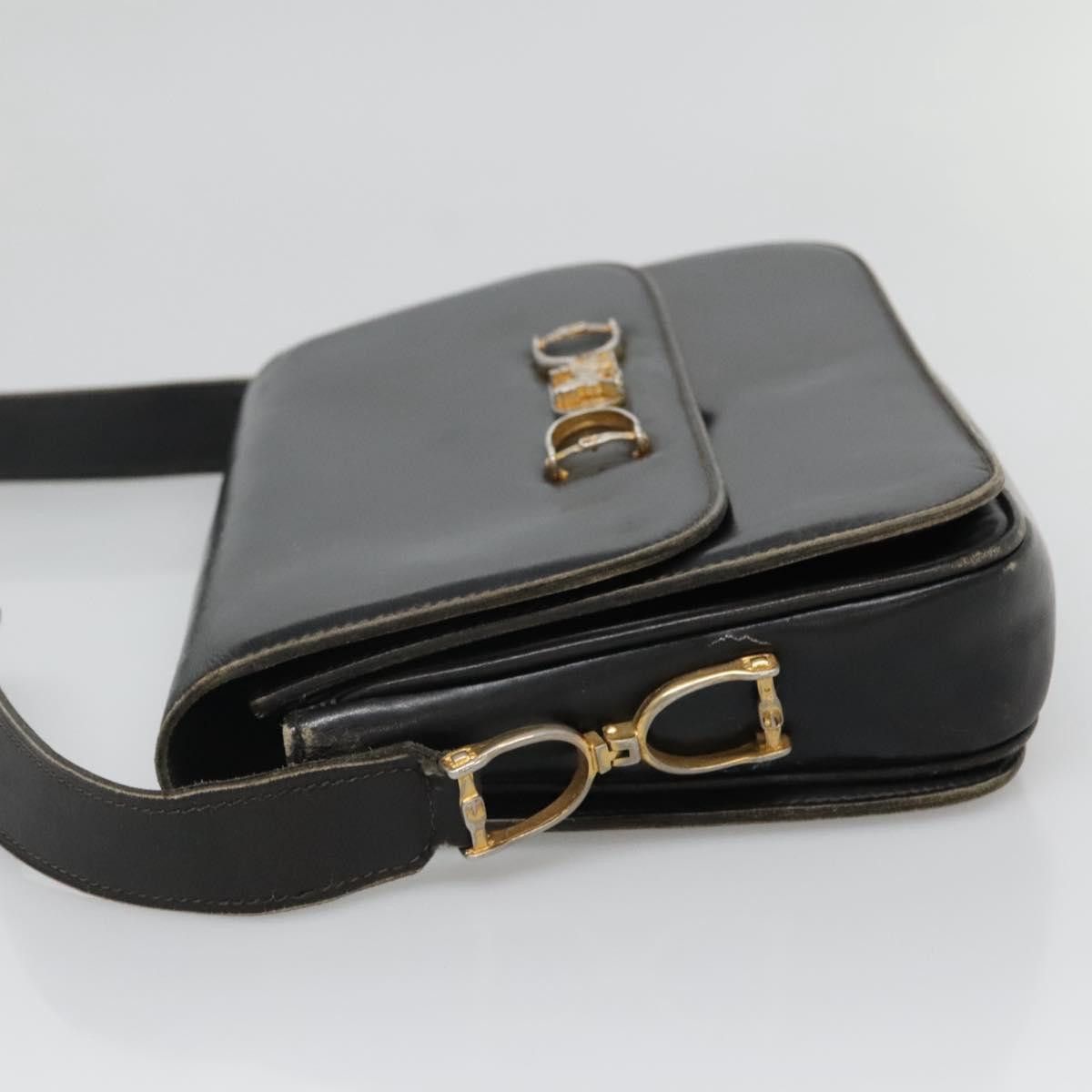 Celine CELINE Shoulder Bag Leather Black Size ONE SIZE - 5 Thumbnail