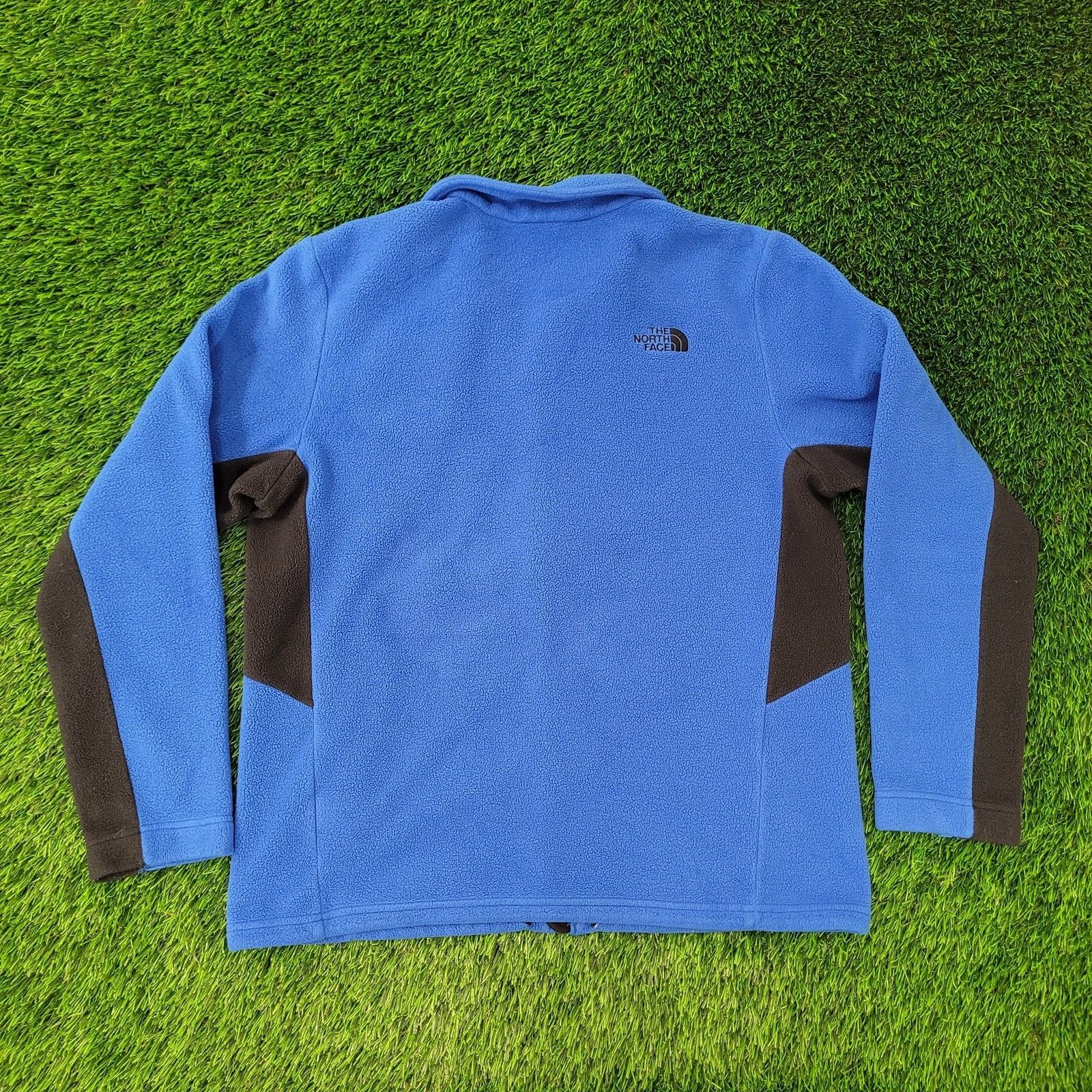 The North Face VTG North-Face Fuzzy Fleece Zip Jacket Large 23x26 Blue Y2K Size US L / EU 52-54 / 3 - 6 Thumbnail