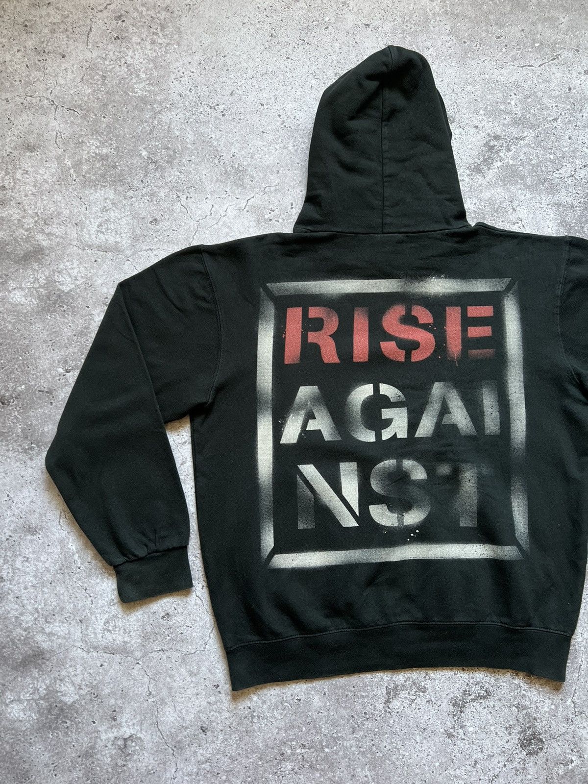 Band Tees × Vintage Rise Against Faded Hoodie Punk Rock Band Size US M / EU 48-50 / 2 - 9 Thumbnail