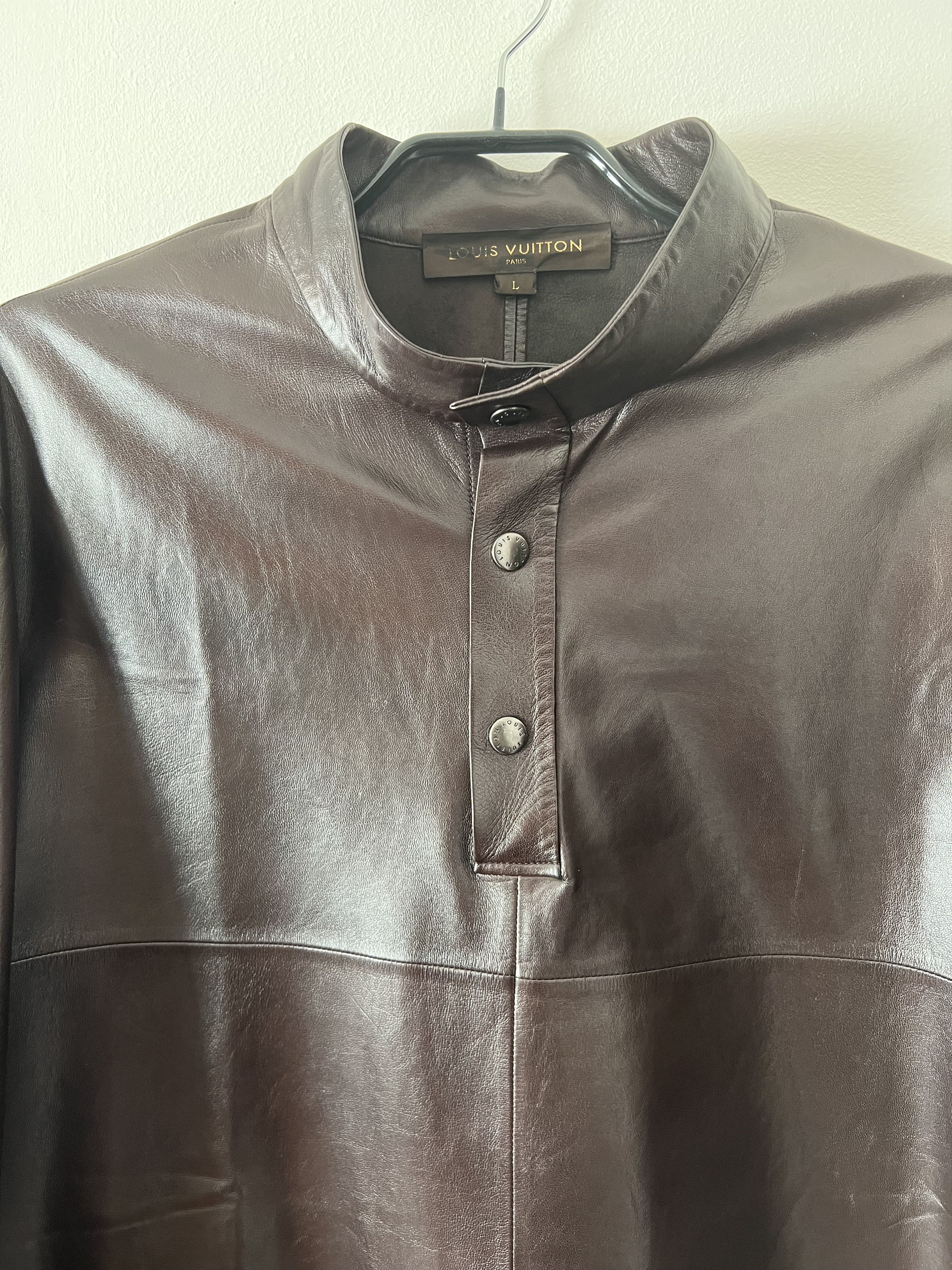 Louis Vuitton Lambskin Shirt Korean Collar Size US L / EU 52-54 / 3 - 4 Thumbnail