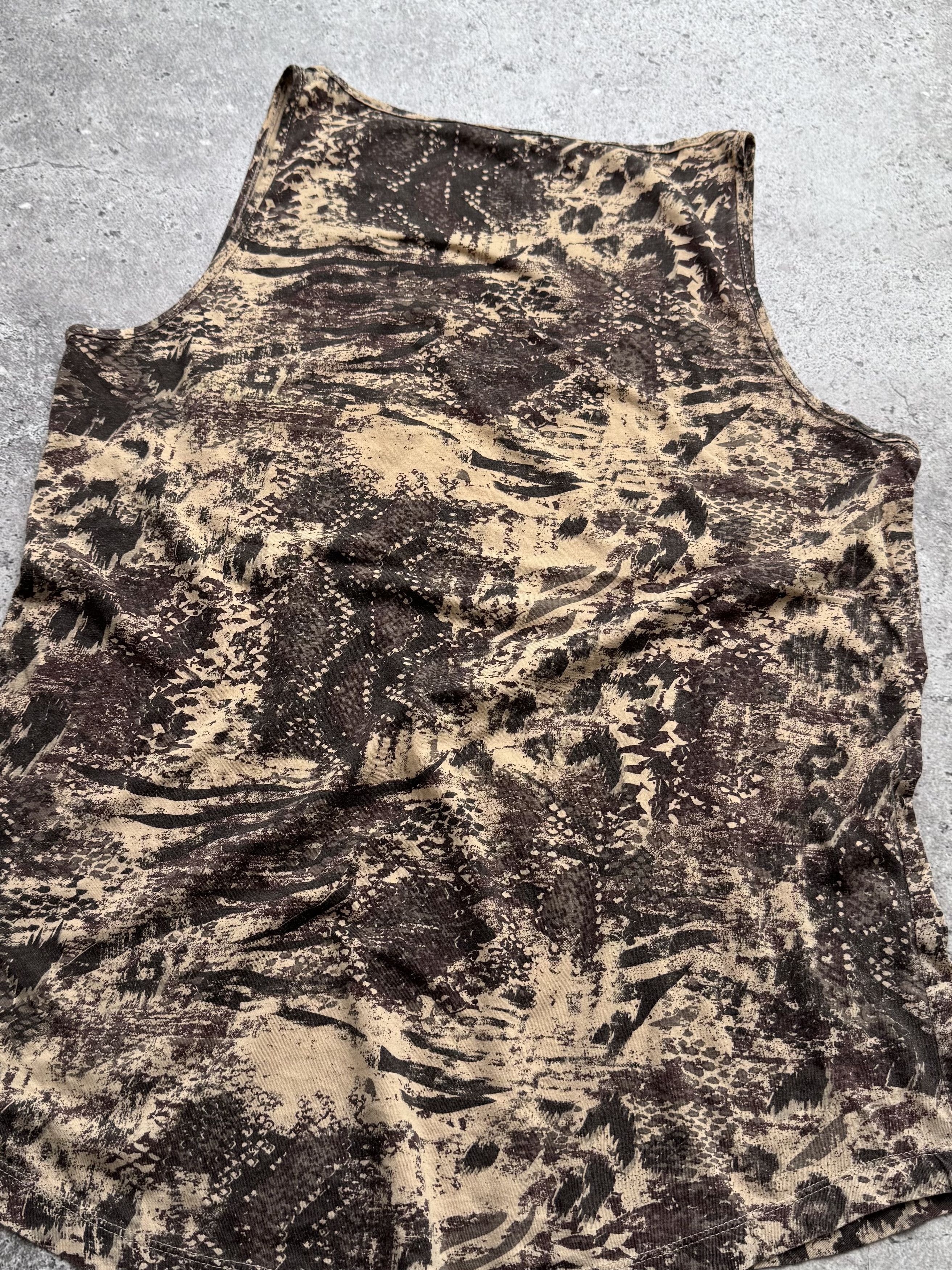 Vintage Vintage Animal Print Tank Top Zip Pocket Y2K Grunge (E8) Size S / US 4 / IT 40 - 5 Thumbnail