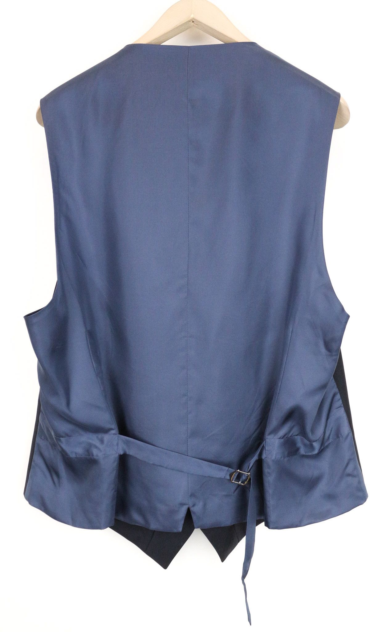 Suitsupply FERRARA UK52L Blue Wool V-Neck Waistcoat 75425 Size 52L - 2 Thumbnail