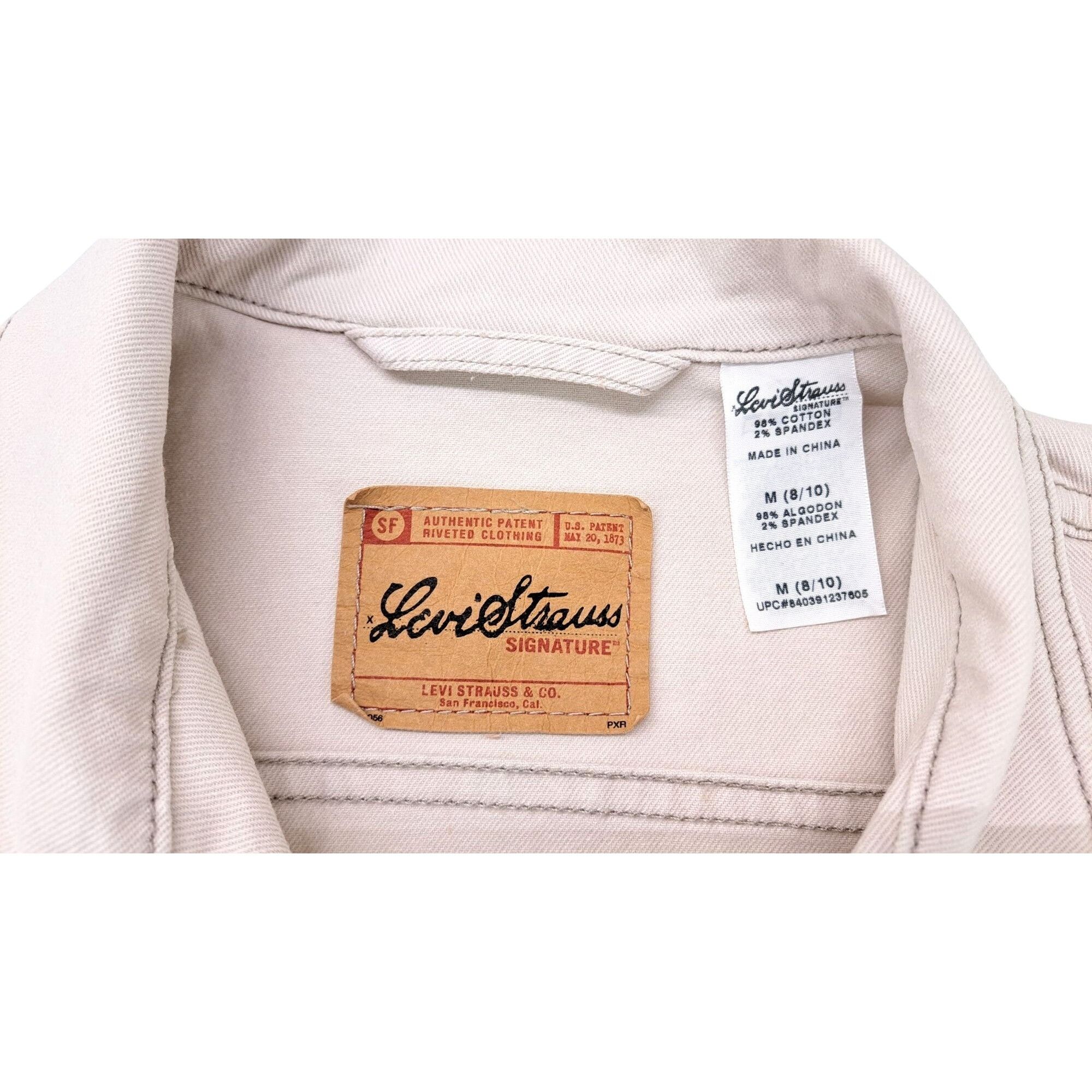 Levi's Levi Strauss Signature Women Medium Beige Denim Trucker Size M / US 6-8 / IT 42-44 - 6 Thumbnail