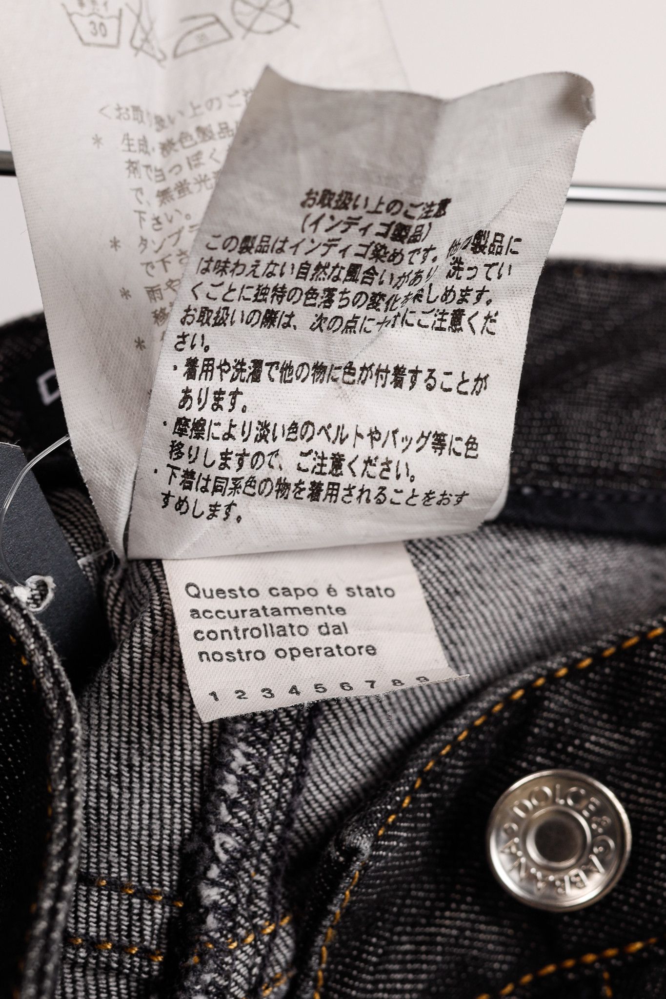 Dolce & Gabbana Dolce & Gabbana Charcoal Straight-Leg Logo Plaque Jeans Size 28" / US 6 / IT 42 - 13 Thumbnail