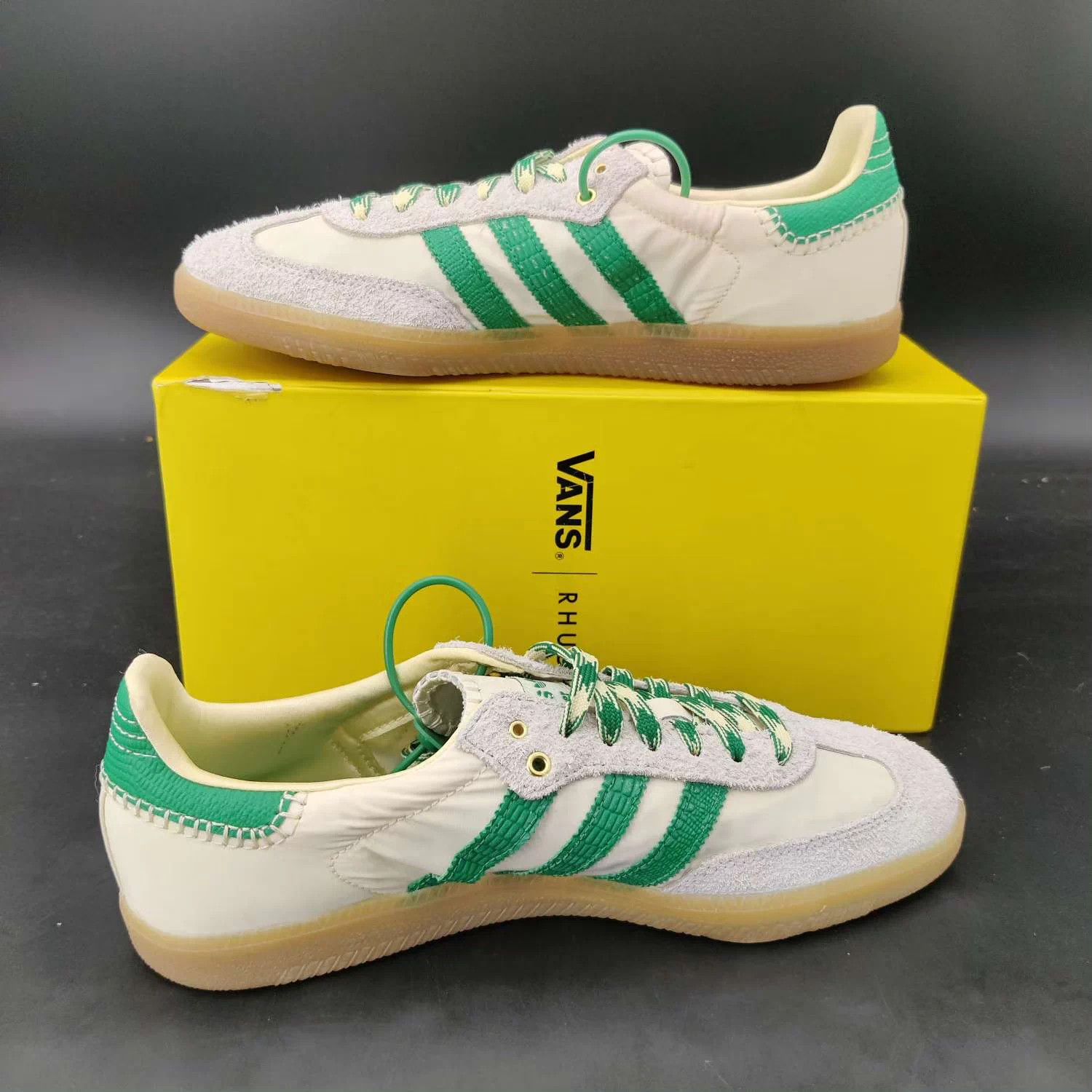 Adidas Wales Bonner x Samba Off-White Green 42.5 Size US 9.5 / EU 42-43 - 2 Thumbnail