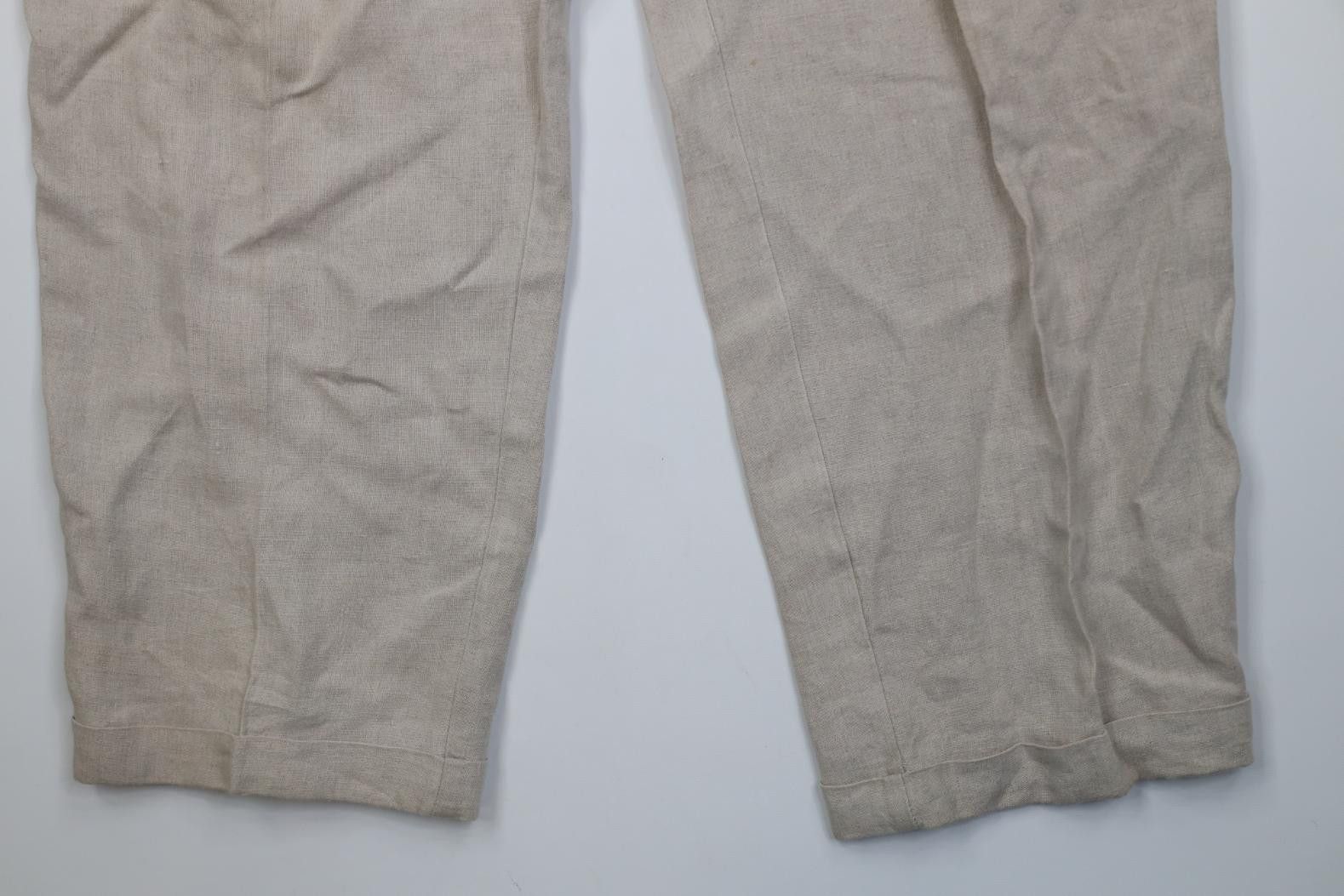 Banana Republic Vintage 90s Banana Republic Safari Linen Wide Leg Pants Size US 36 / EU 52 - 4 Thumbnail