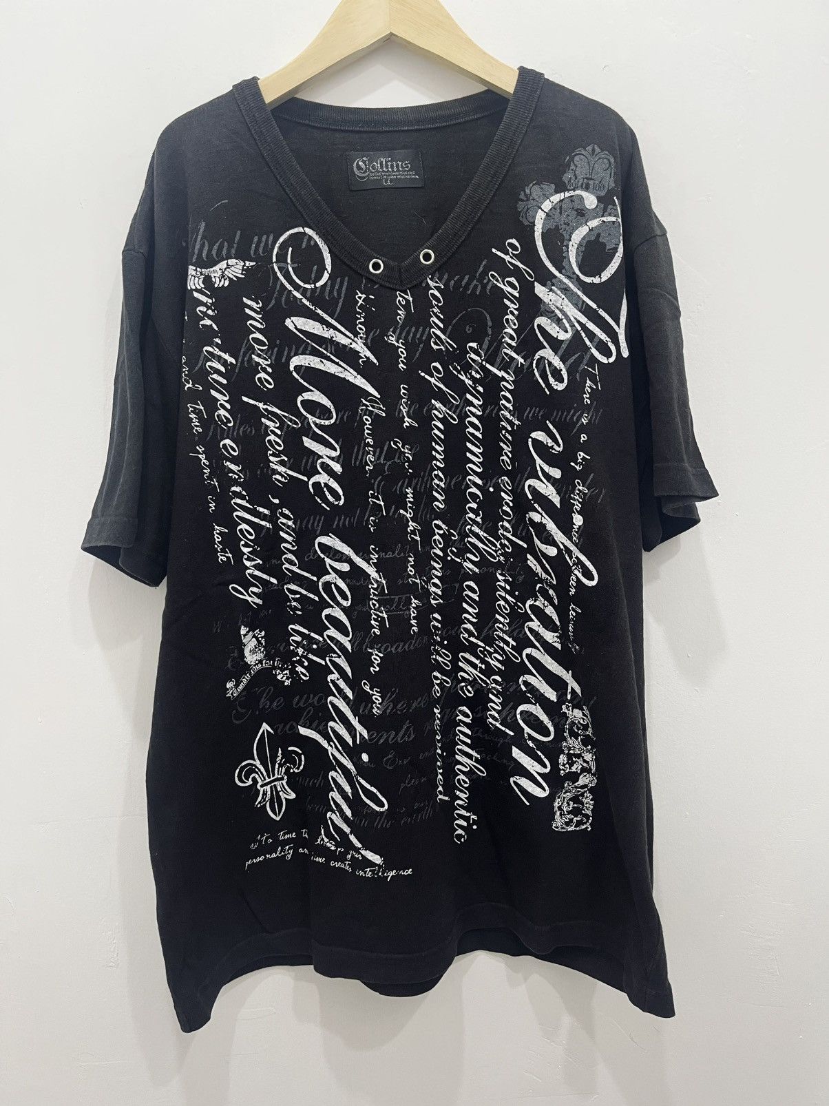 Japanese Brand Japanese Brand Poem Punk Seditionaries Gothic Style Tshirt Size US XL / EU 56 / 4 - 1 Thumbnail
