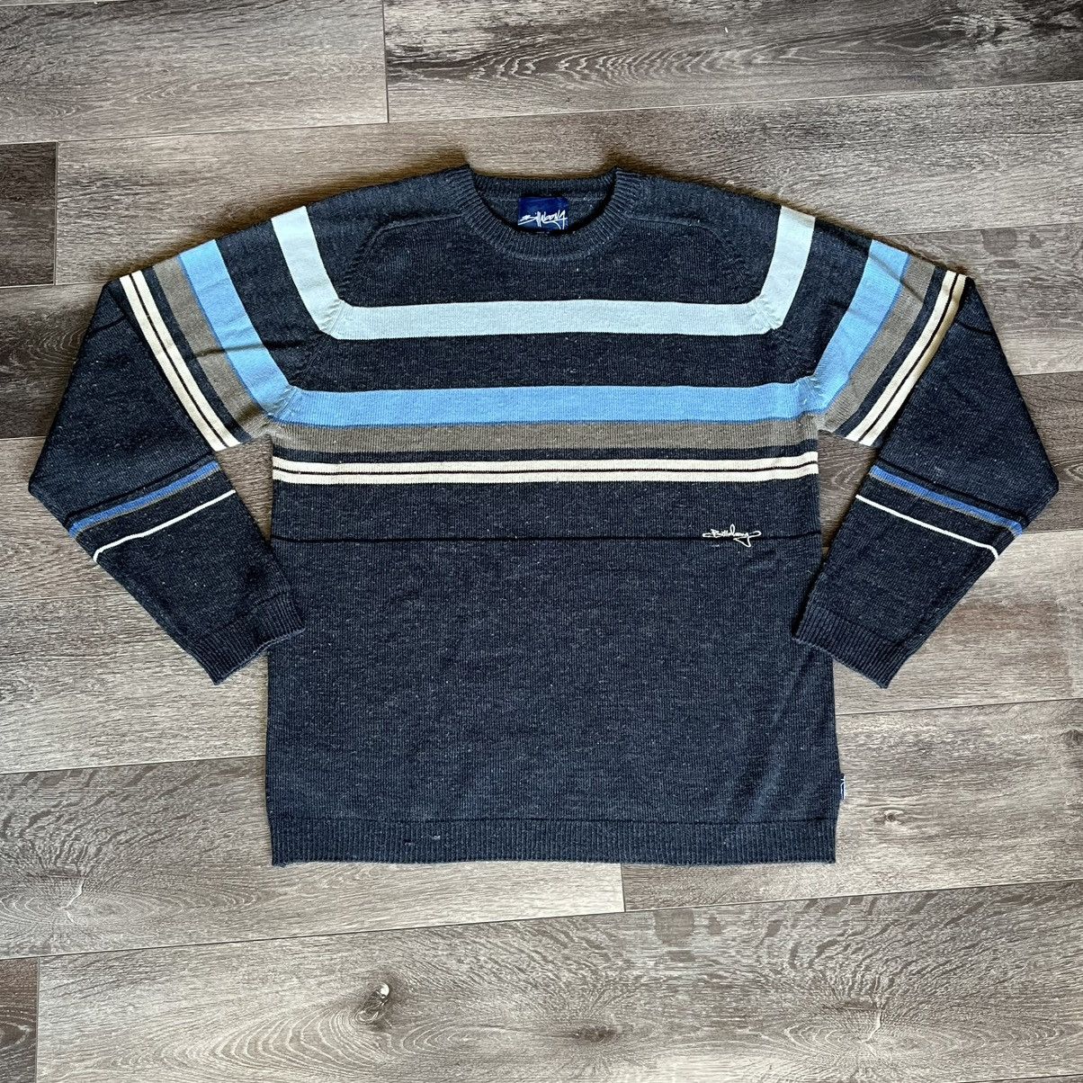 Billabong Vintage 2000s Billabong Striped Skater Crewneck Sweater Y2K Size US L / EU 52-54 / 3 - 1 Thumbnail