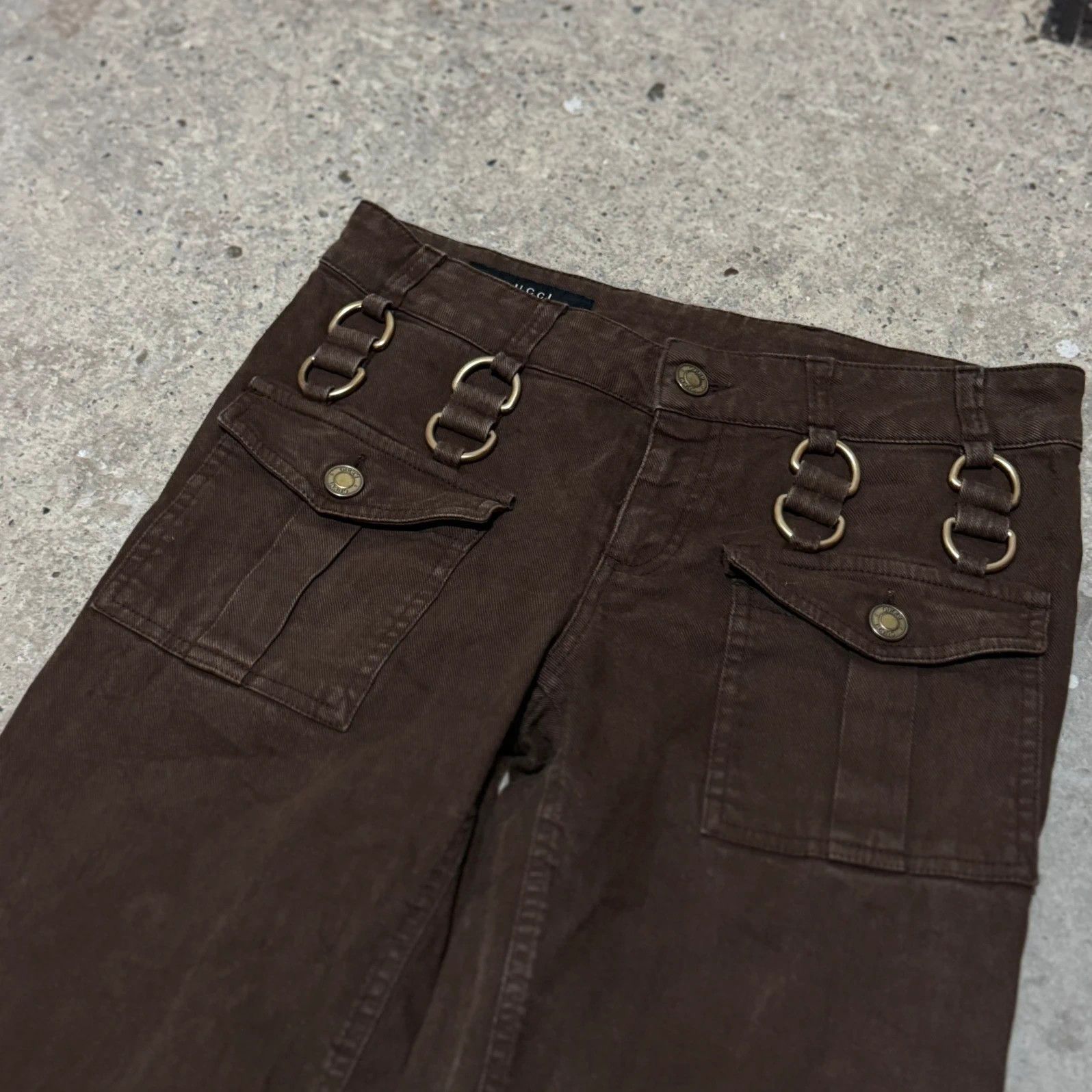 Gucci 2008 Gucci bootcut metal details pants Size 26" / US 2 / IT 38 - 4 Thumbnail
