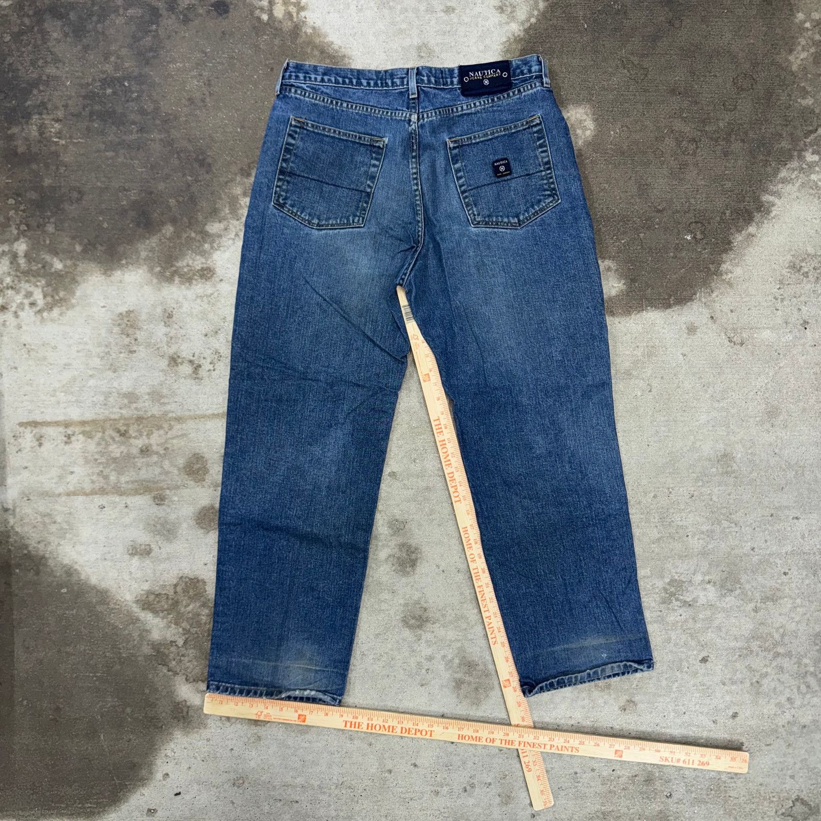 Nautica Vintage Y2K Nautica dark wash wide baggy jeans 2000s jeans Size US 36 / EU 52 - 5 Thumbnail