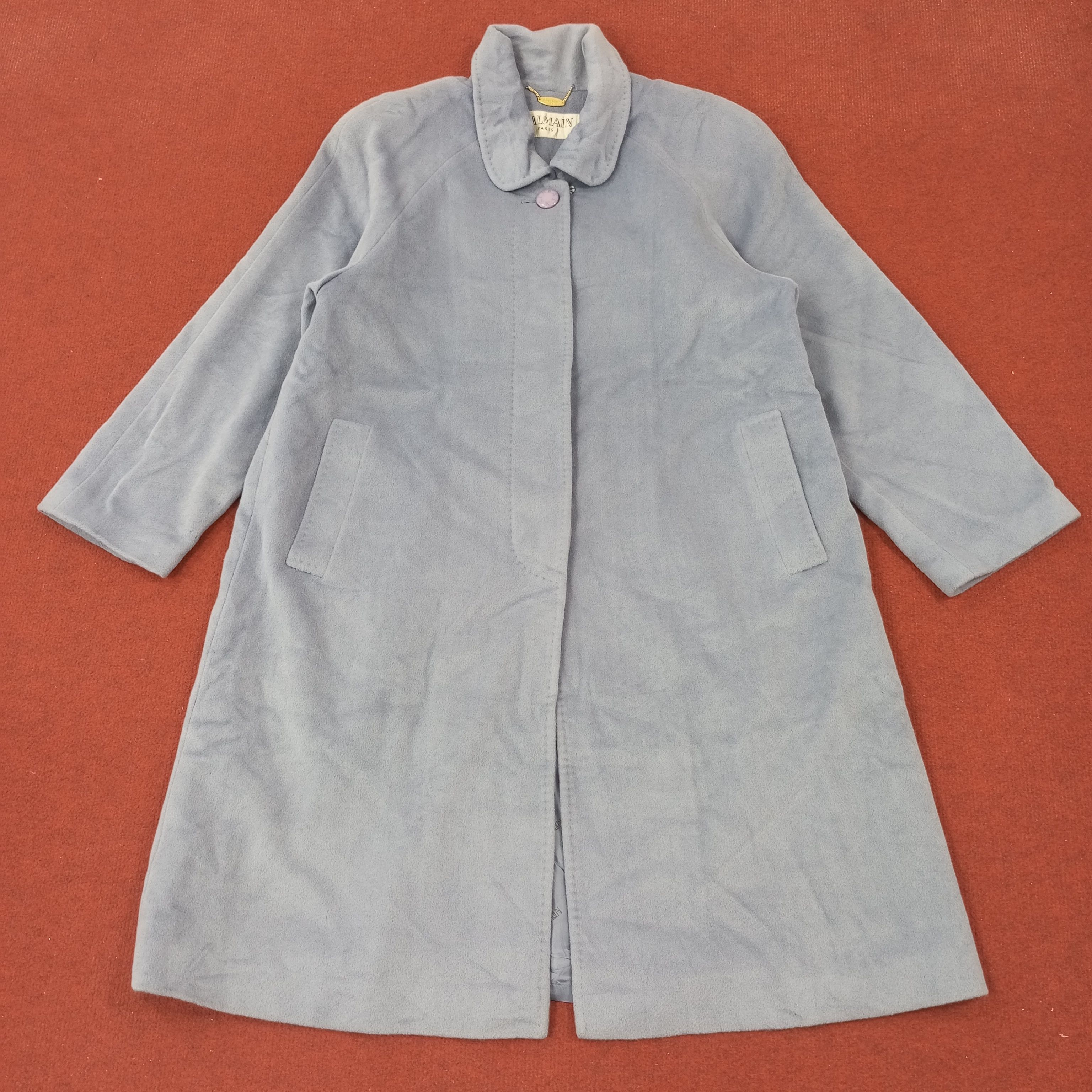 Balmain × Vintage Balmain Paris Fashion Winter Style Long Jacket c222n12 Size US M / EU 48-50 / 2 - 1 Thumbnail