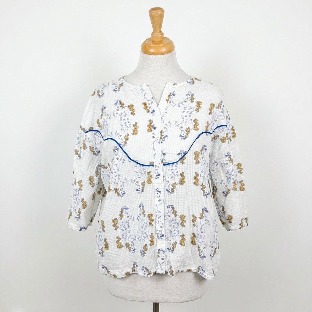 Other THE TINY BIG SISTER Rodeo Pony Button Up Blouse Size 38 Size M / US 6-8 / IT 42-44 - 2 Thumbnail
