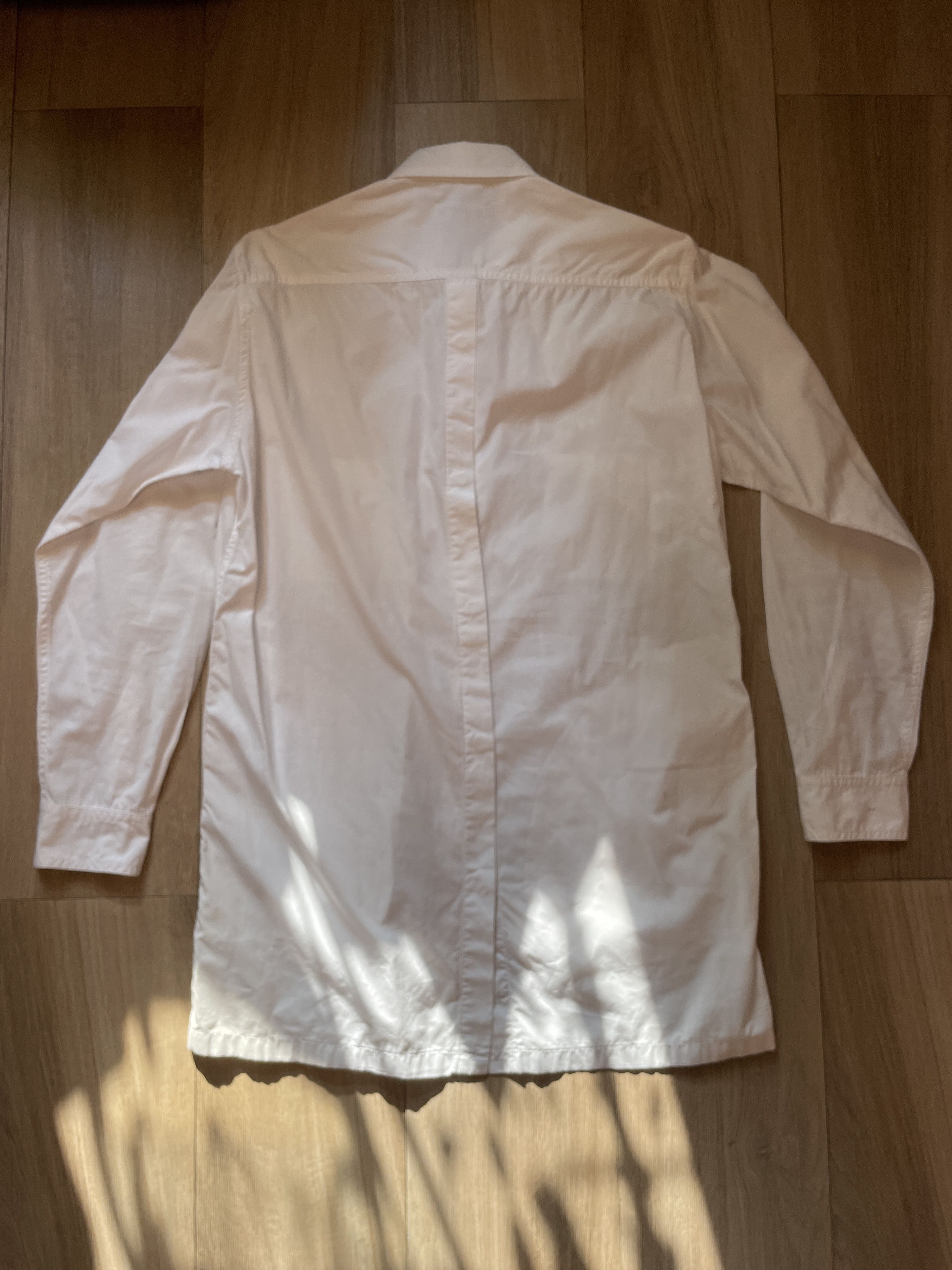 Yohji Yamamoto Yohji Yamamoto Produce Long White Shirt Size US L / EU 52-54 / 3 - 9 Thumbnail