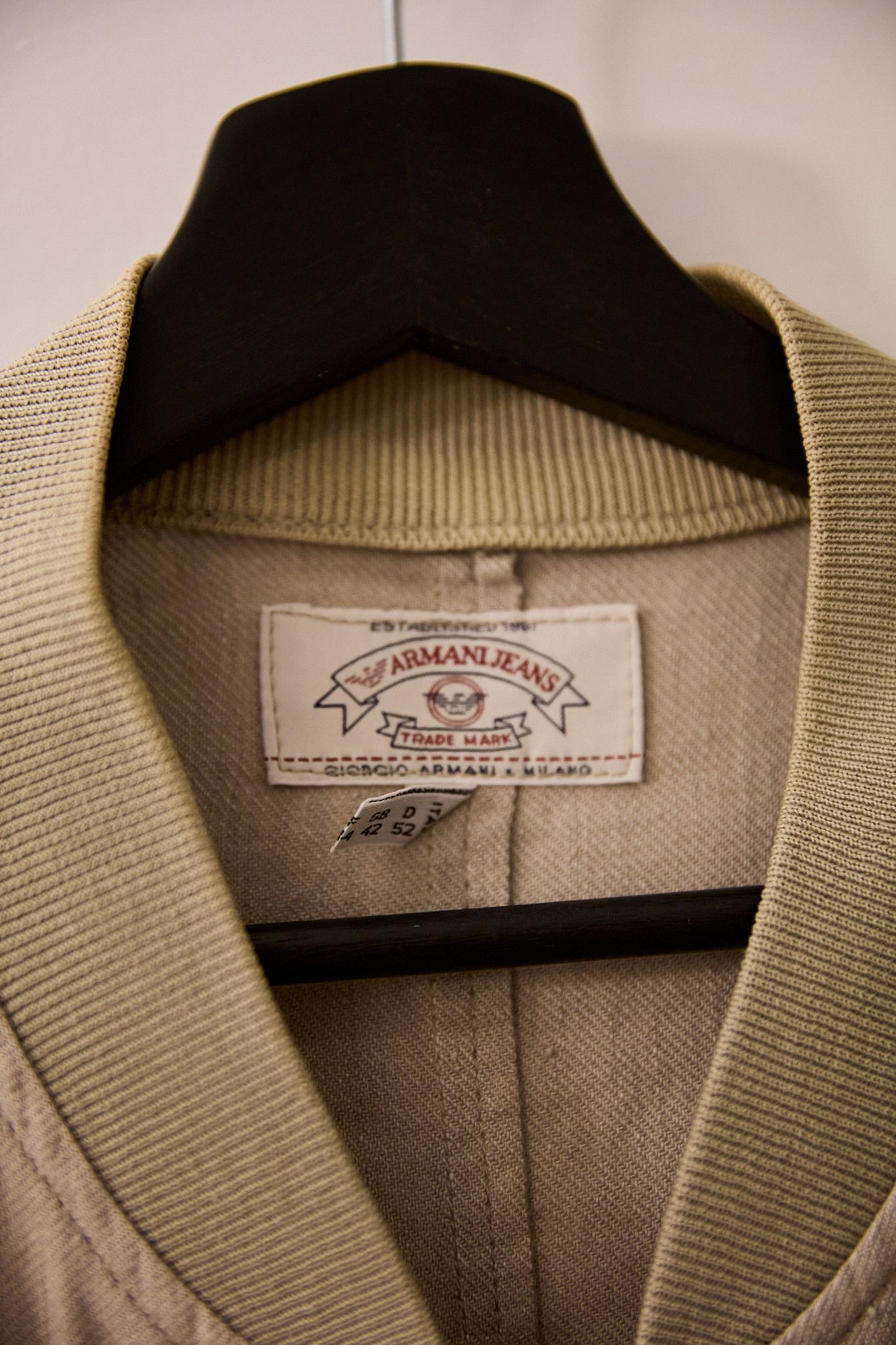 Armani Vintage Armani Jeans Bomber Jacket (1990s/2000s) Size US L / EU 52-54 / 3 - 3 Thumbnail