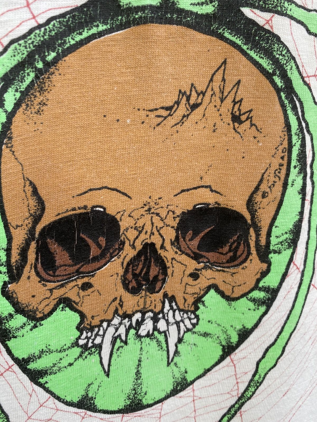 Vintage Vintage Zorlac Skateboards Skull Spider Web Pushead Size US M / EU 48-50 / 2 - 4 Thumbnail
