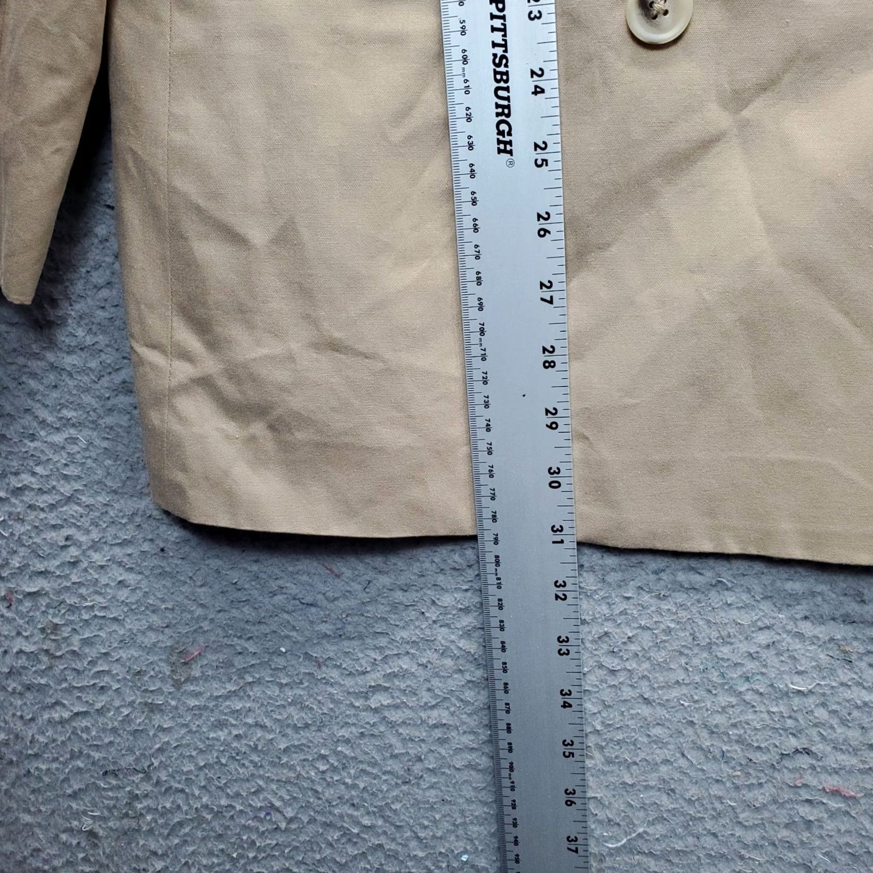 Vintage WAYF Blazer Women XL Tan Lined Double Breasted Jetted Pockets Notch Lapel Formal Womens Size XL Tan Blazer Jacket Size XL / US 12-14 / IT 48-50 - 3 Thumbnail