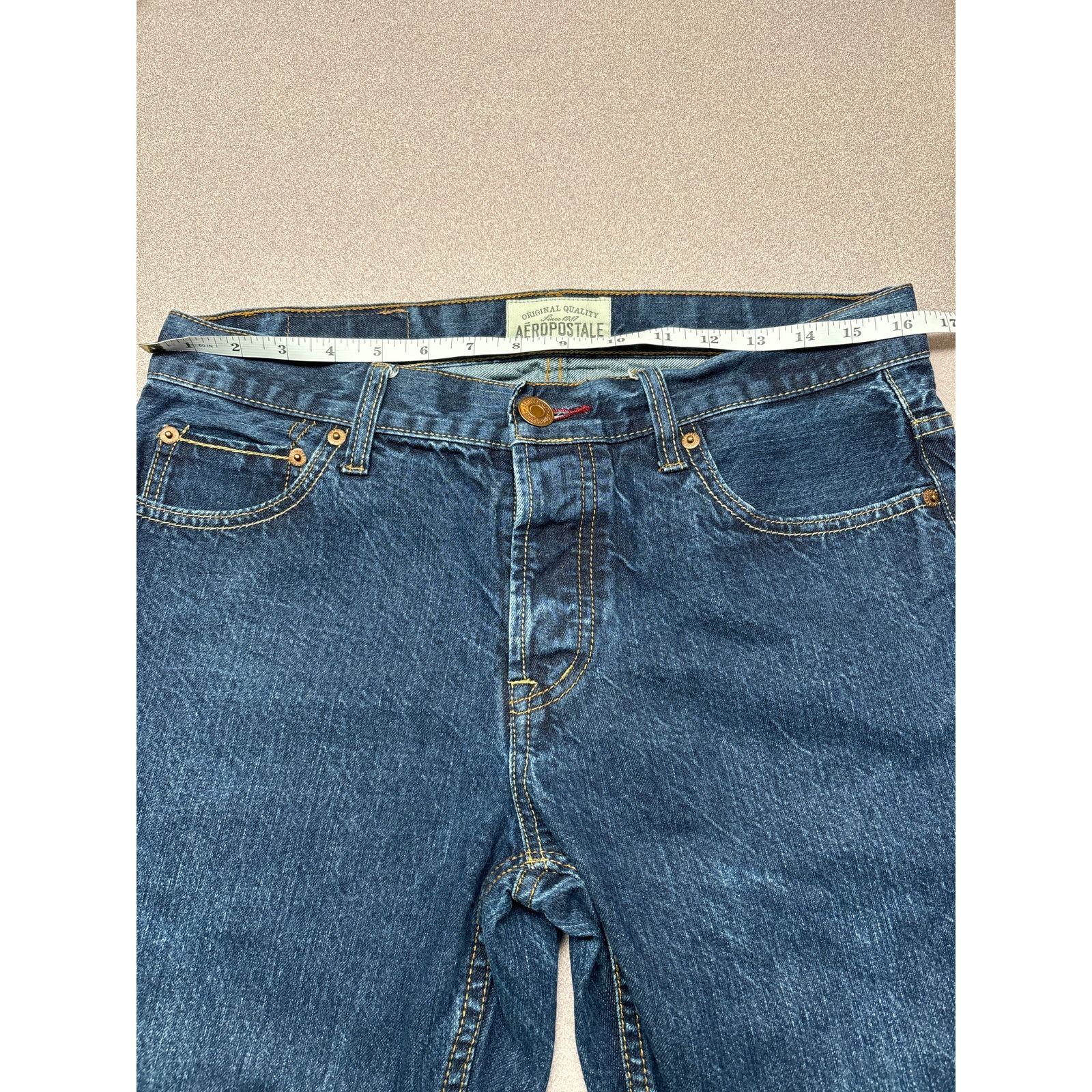 Aeropostale Aeropostale Essex Straight Leg Jeans Size 31x32 Size US 31 - 3 Thumbnail