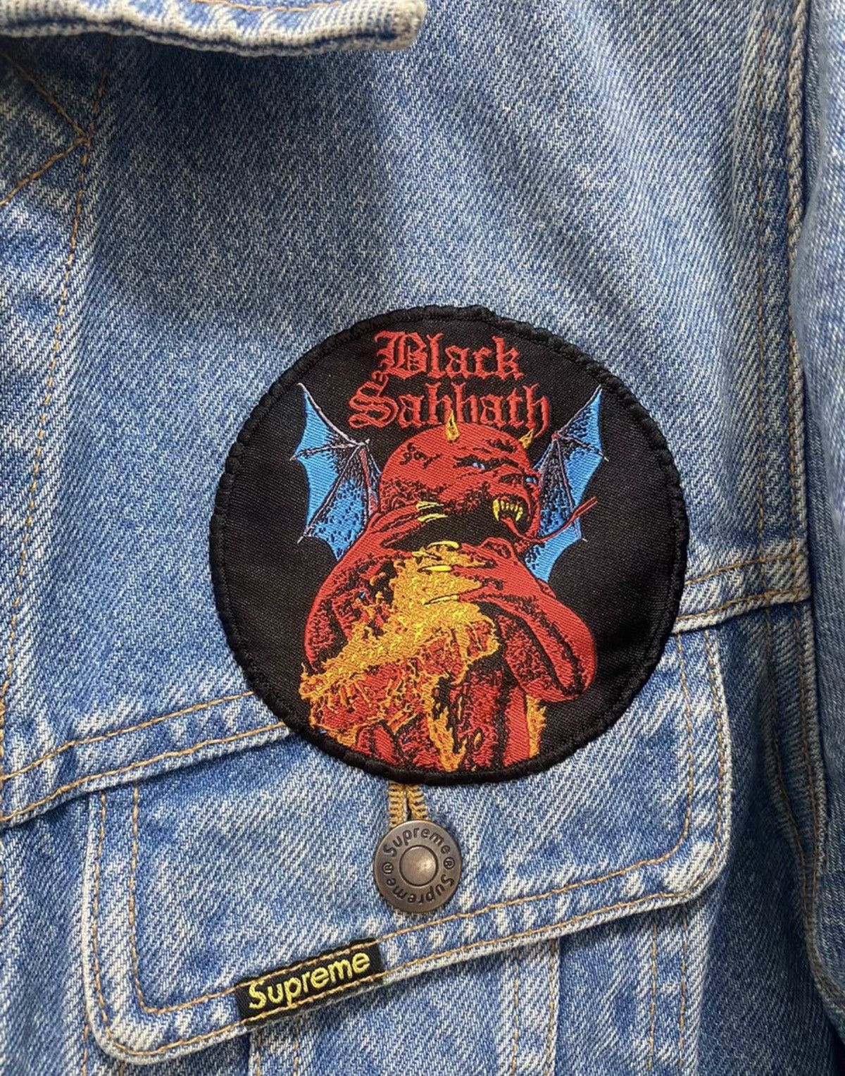 Supreme Supreme black sabbath denim Trucker custom patches Jacket Size US M / EU 48-50 / 2 - 3 Thumbnail