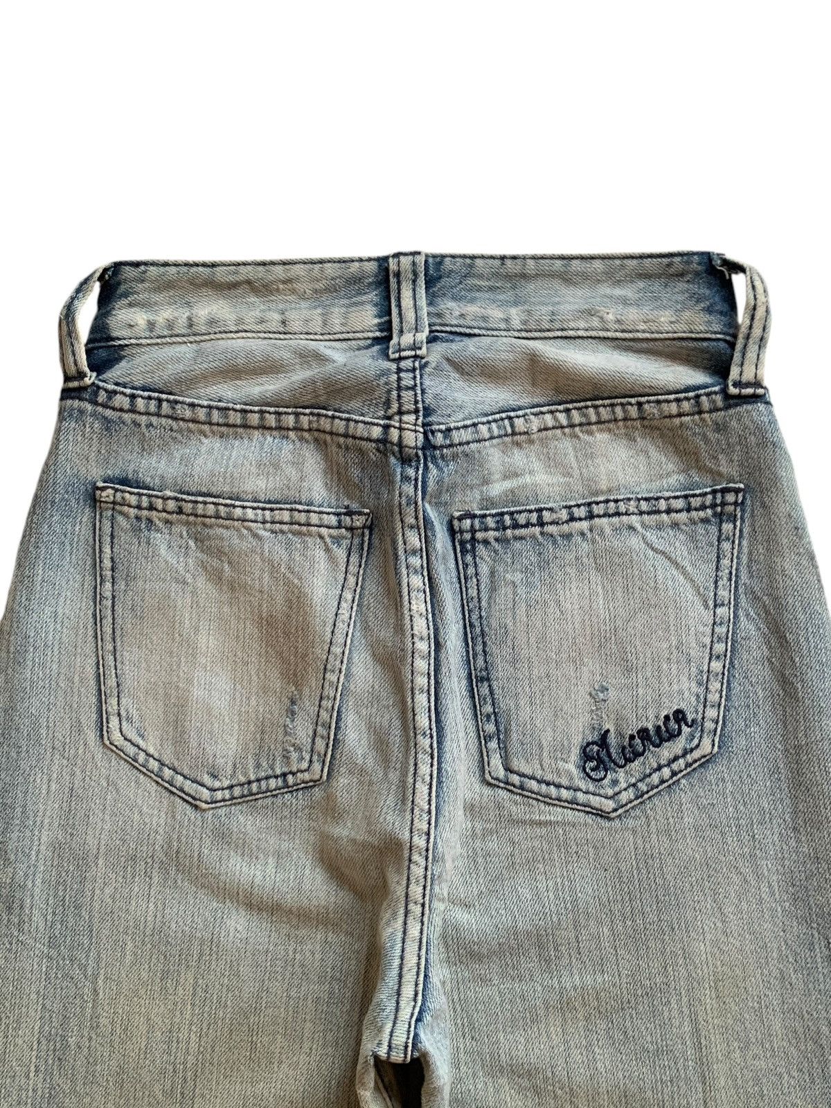 Hysteric Glamour × Japanese Brand Vintage Japanese Brand Mud Wash Fatigue Flare Jeans Size 23" - 8 Thumbnail
