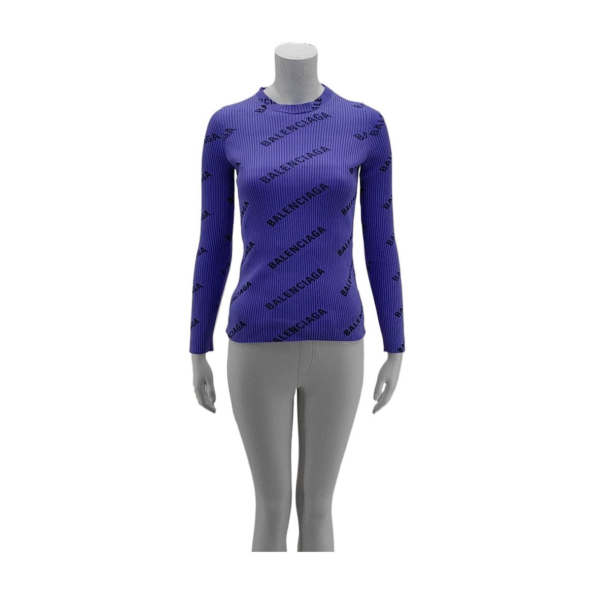 Balenciaga Balenciaga All-Over Logo Sweater Size M Size M / US 6-8 / IT 42-44 - 1 Thumbnail
