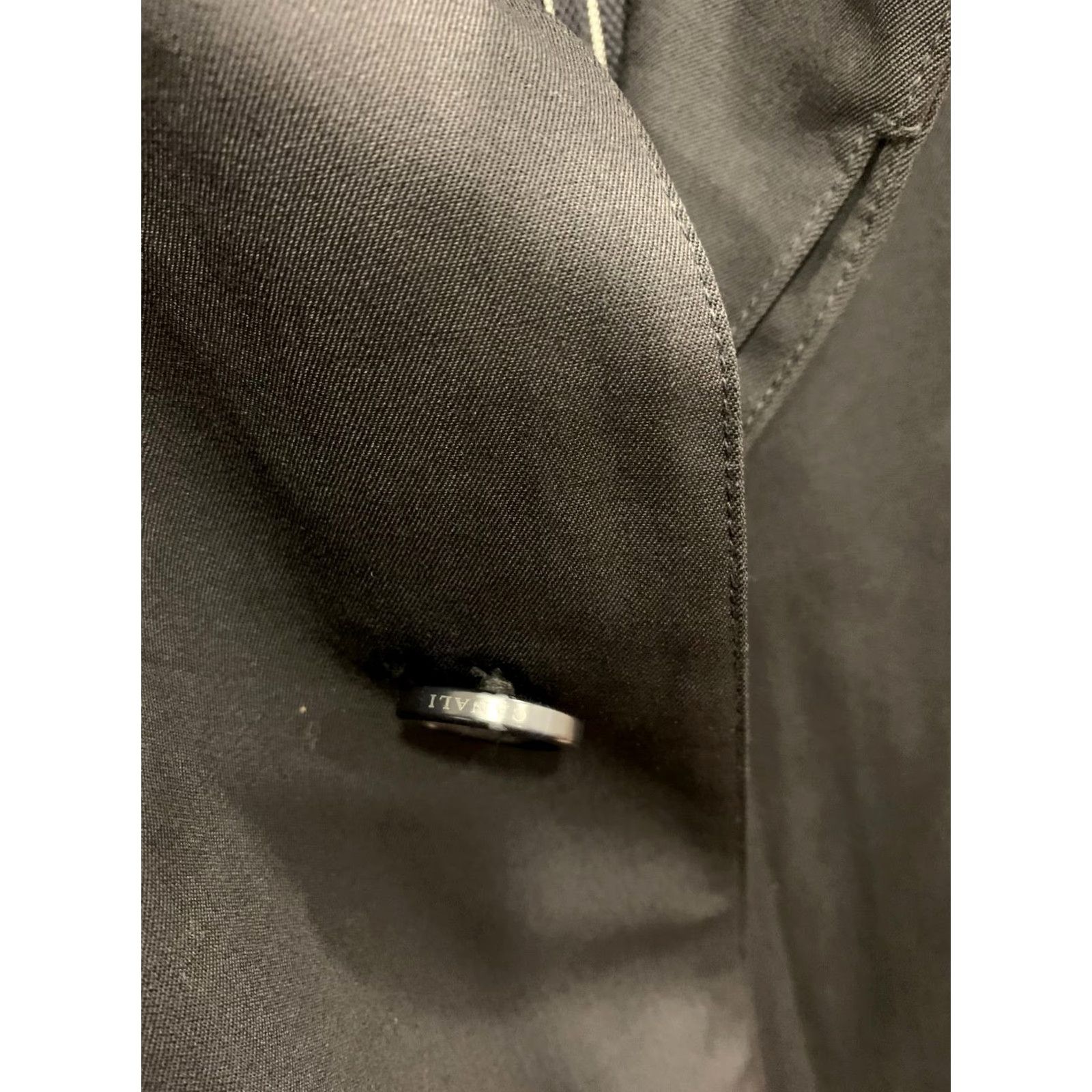 Canali VINTAGE Canali Men’s Overcoat / Long Coat Jacket Black Wool 46 US L IT 52 Made in Italy Mens Size US S / EU 44-46 / 1 - 7 Thumbnail