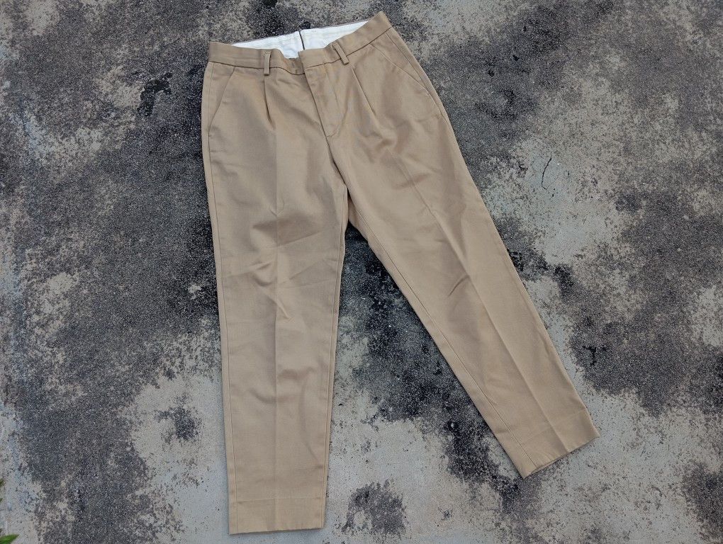 Japanese Brand 90$ United Arrows Beauty & Youth 🎌Khaki Chino Tapered Pants Size US 28 / EU 44 - 5 Thumbnail