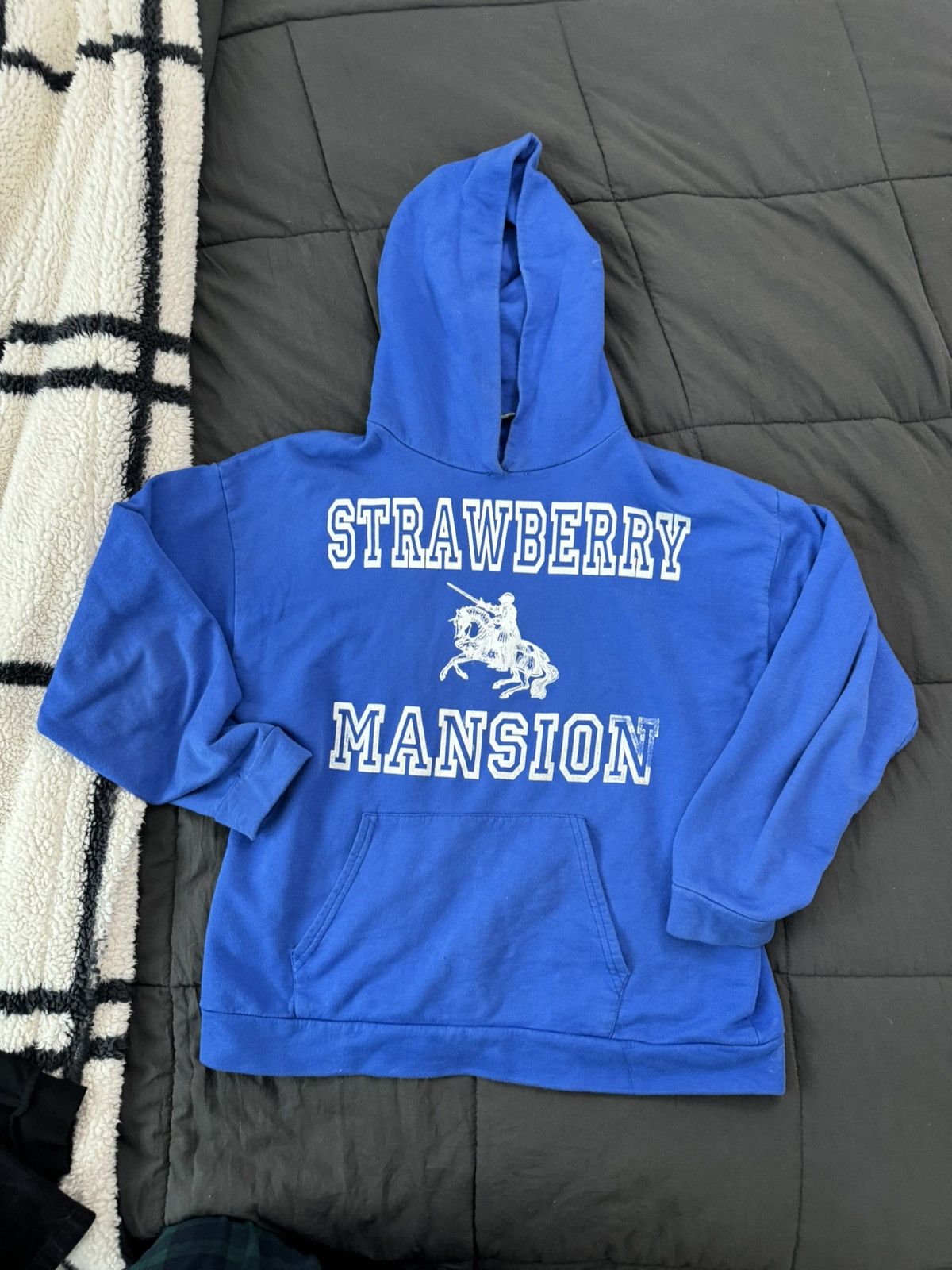 Pre-owned Unwanted Strawberry Mansion Hoodie Blue