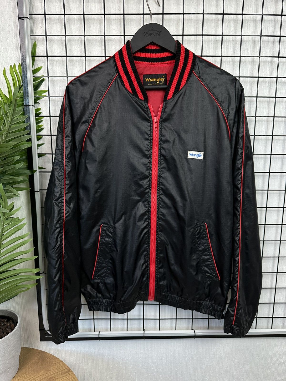 Vintage × Wrangler Vintage Wrangler Bomber Jacket light Men M Black Hong Kong Size US M / EU 48-50 / 2 - 1 Thumbnail