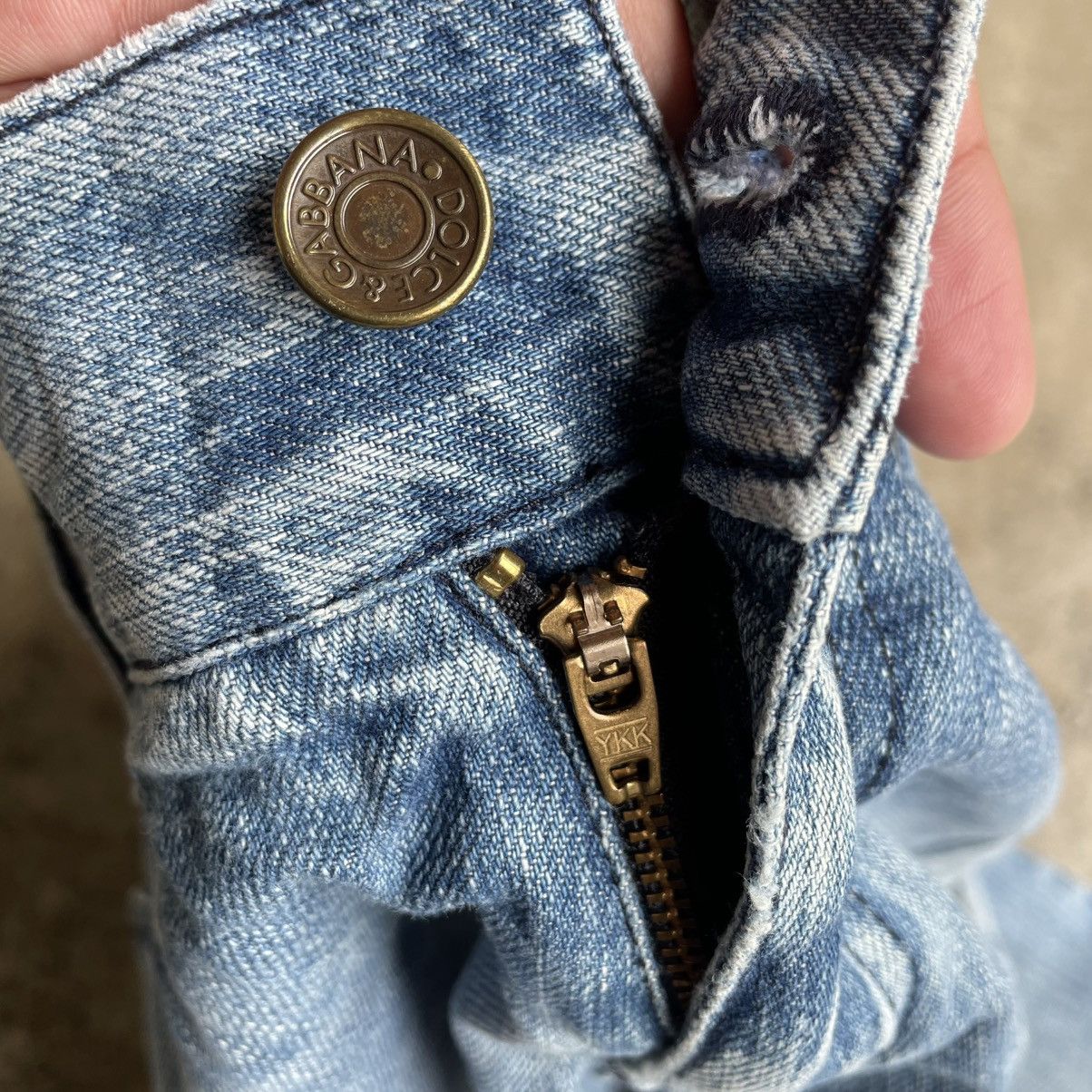 Dolce & Gabbana 🔥Dolce & Gabbana Stoned Washed Regular Straight Denim Jeans Size US 33 - 11 Thumbnail