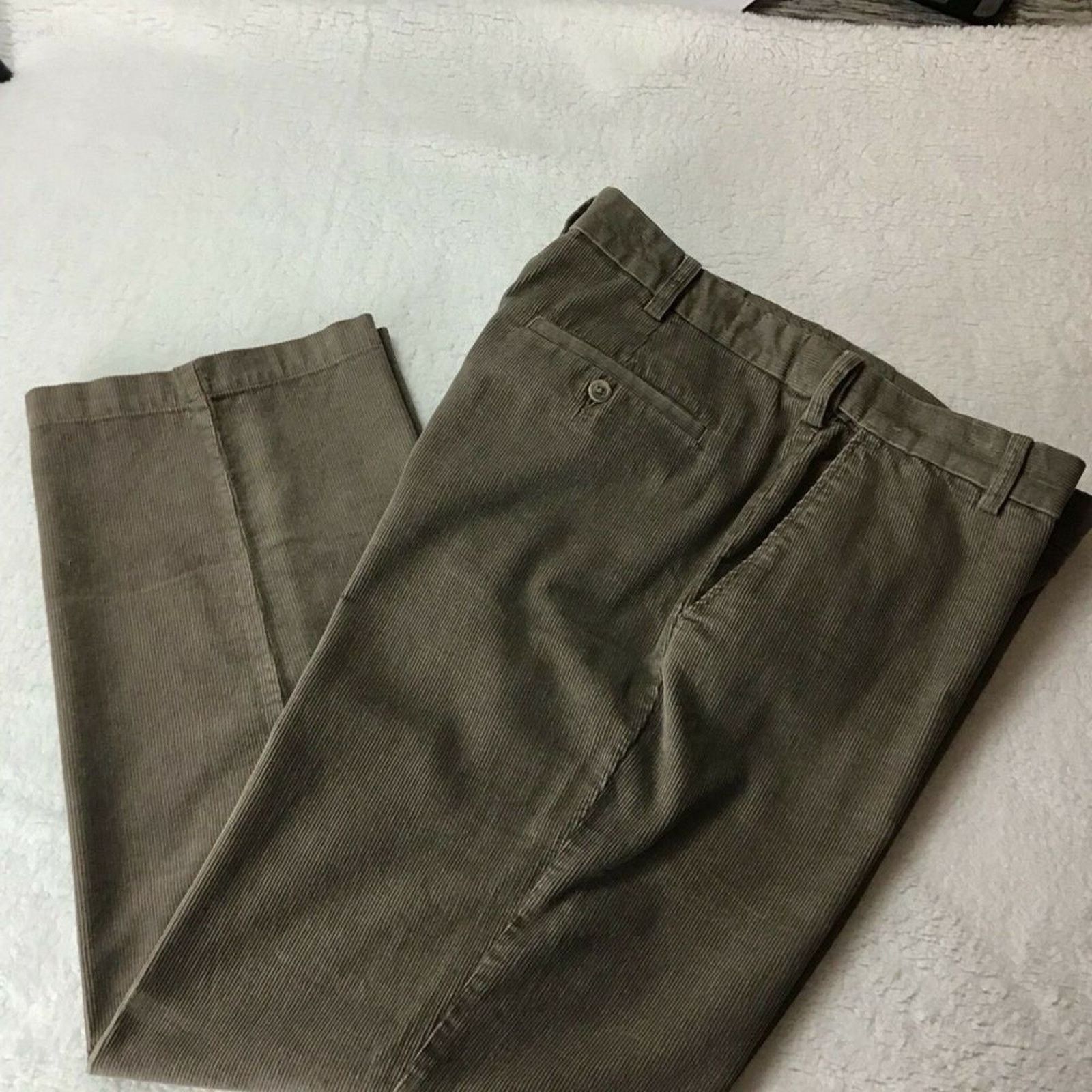 Croft & Barrow Croft & Barrow Men Flat Front Corduroy Pant 36X30 Size US 36 / EU 52 - 1 Thumbnail